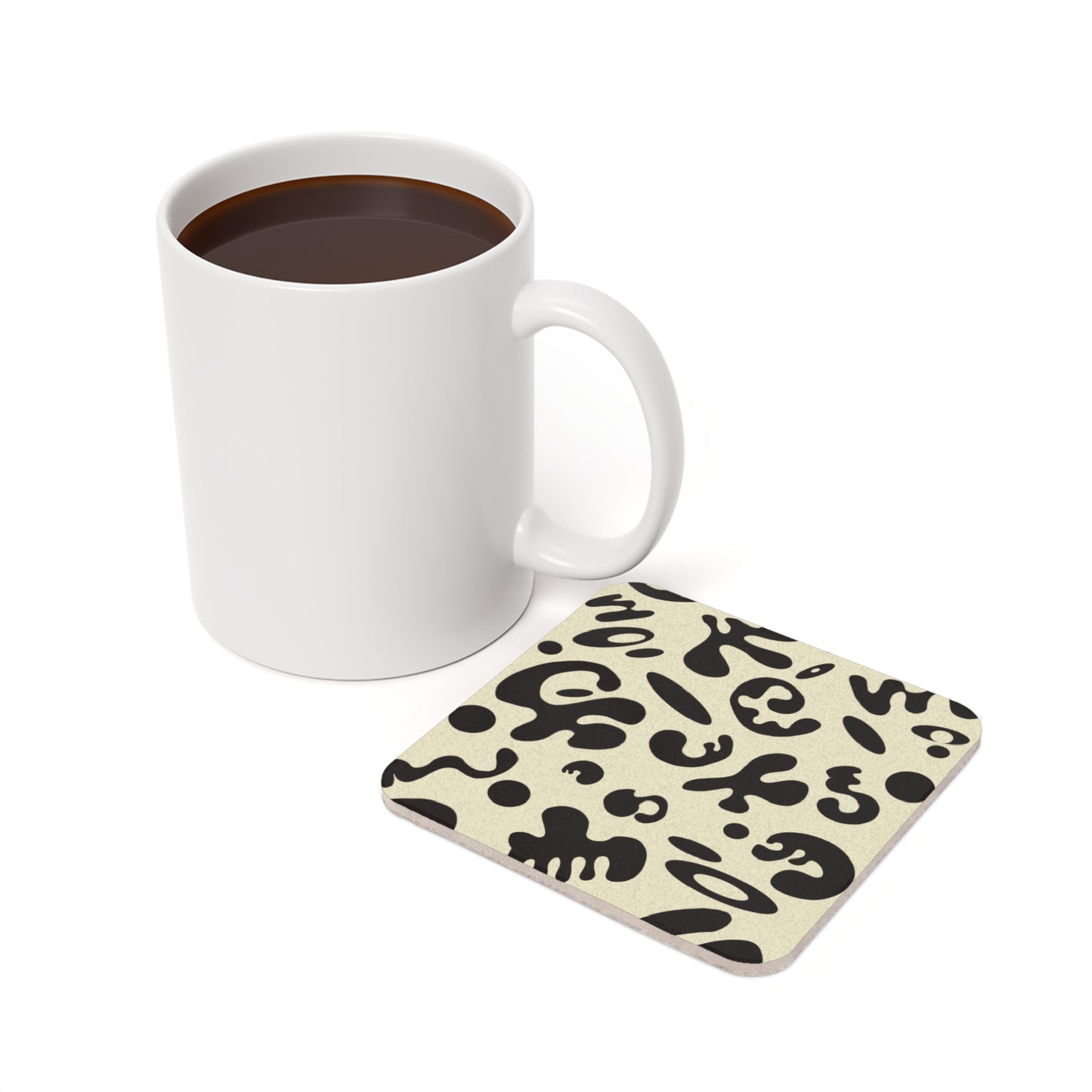 Pure Imagination Cork Back Coaster (Square or Circle) - Blank Page White