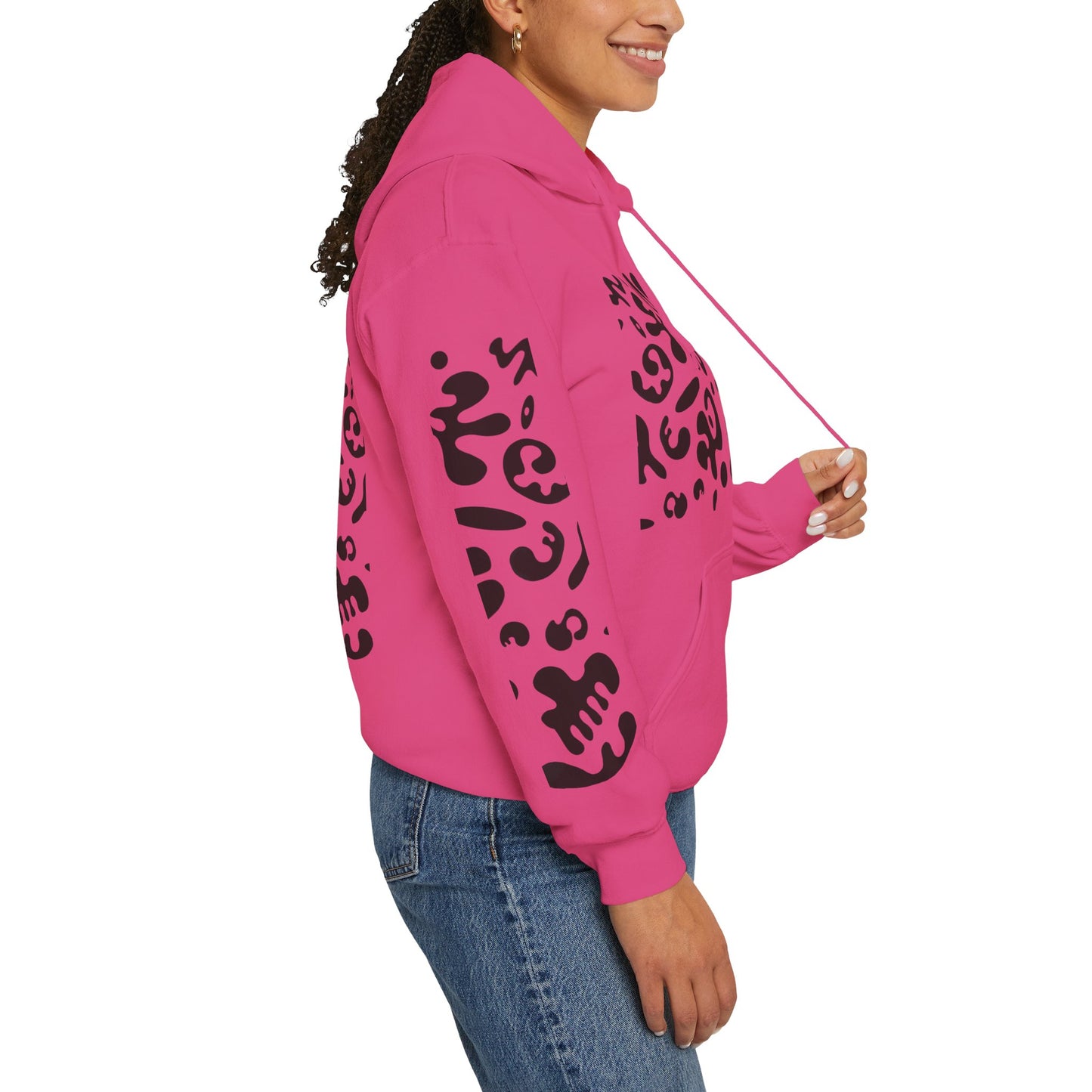 Mirror Work Unisex Heavy Blend™ Hooded Sweatshirt - Smoke Signal Black Print