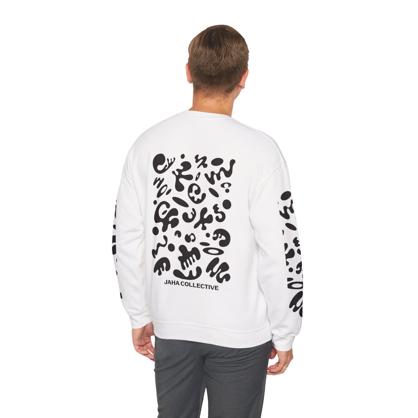 Pure Imagination Unisex Heavy Blend™ Crewneck Sweatshirt- Smoke Signal Black Print
