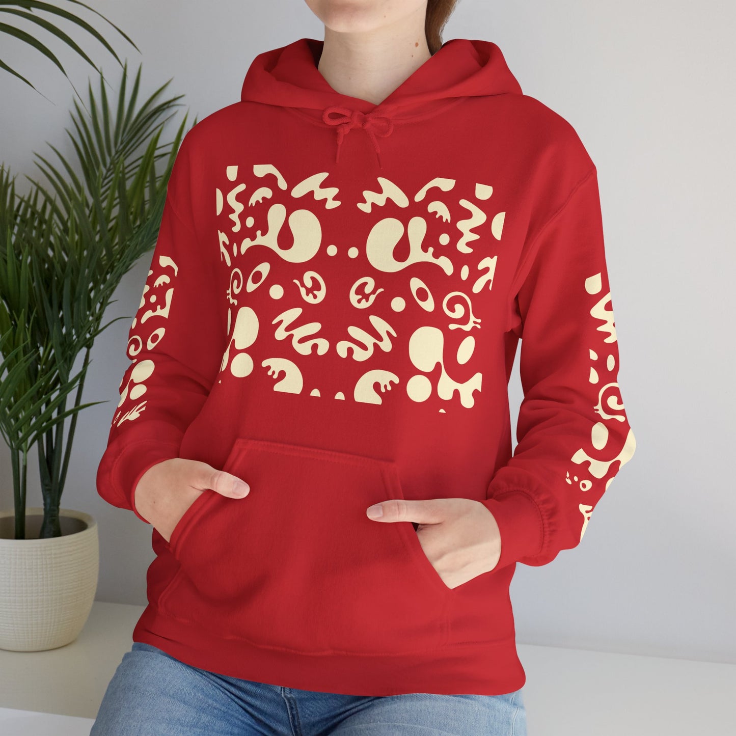 Mirror Work Unisex Heavy Blend™ Hooded Sweatshirt - Blank Page White Print