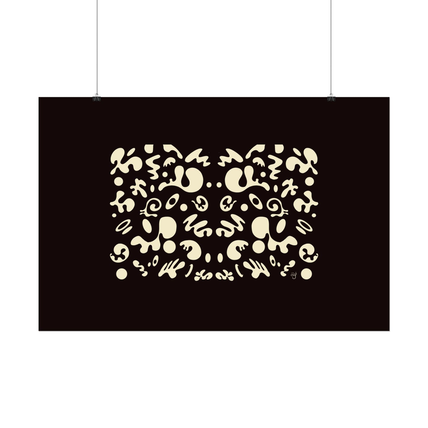 Mirror Work Rolled Poster (Landscape) - Smoke Signal