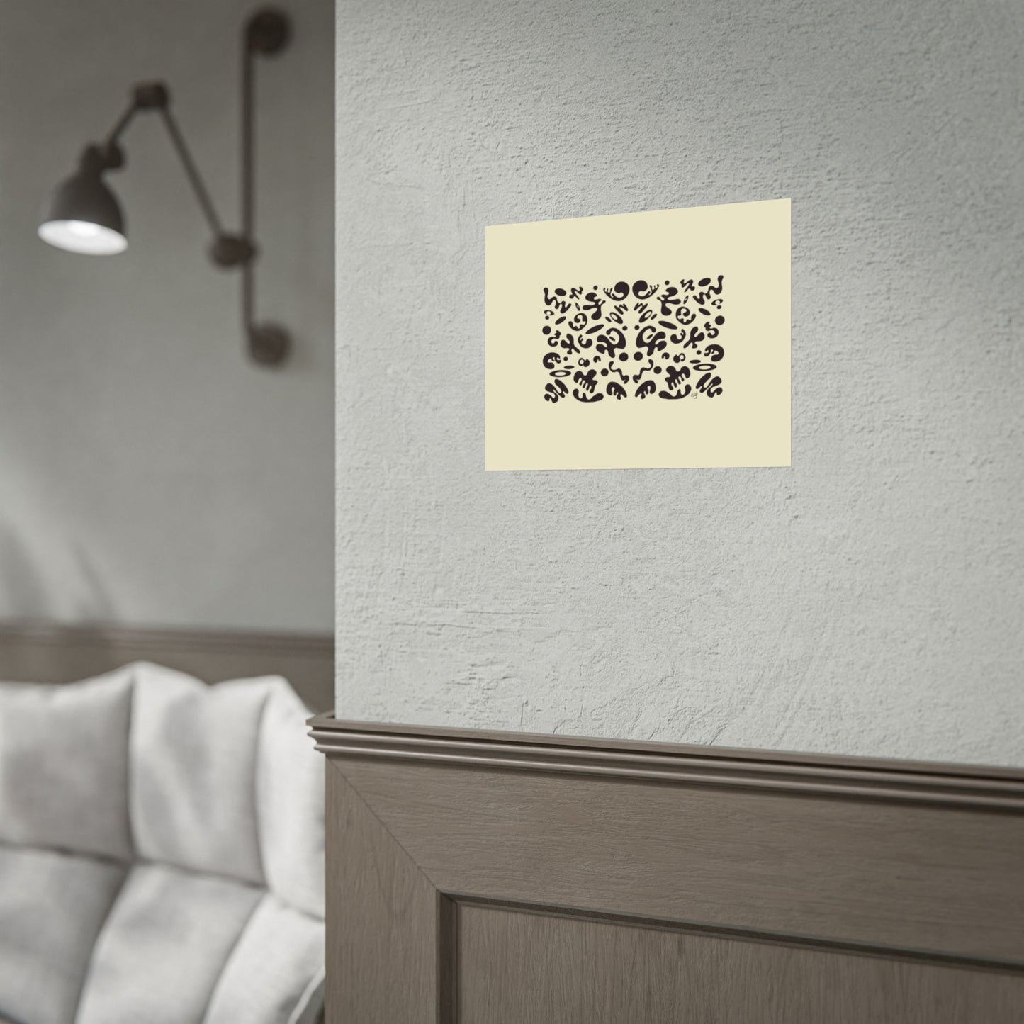 Mirror Work Rolled Poster (Landscape) - Blank Page