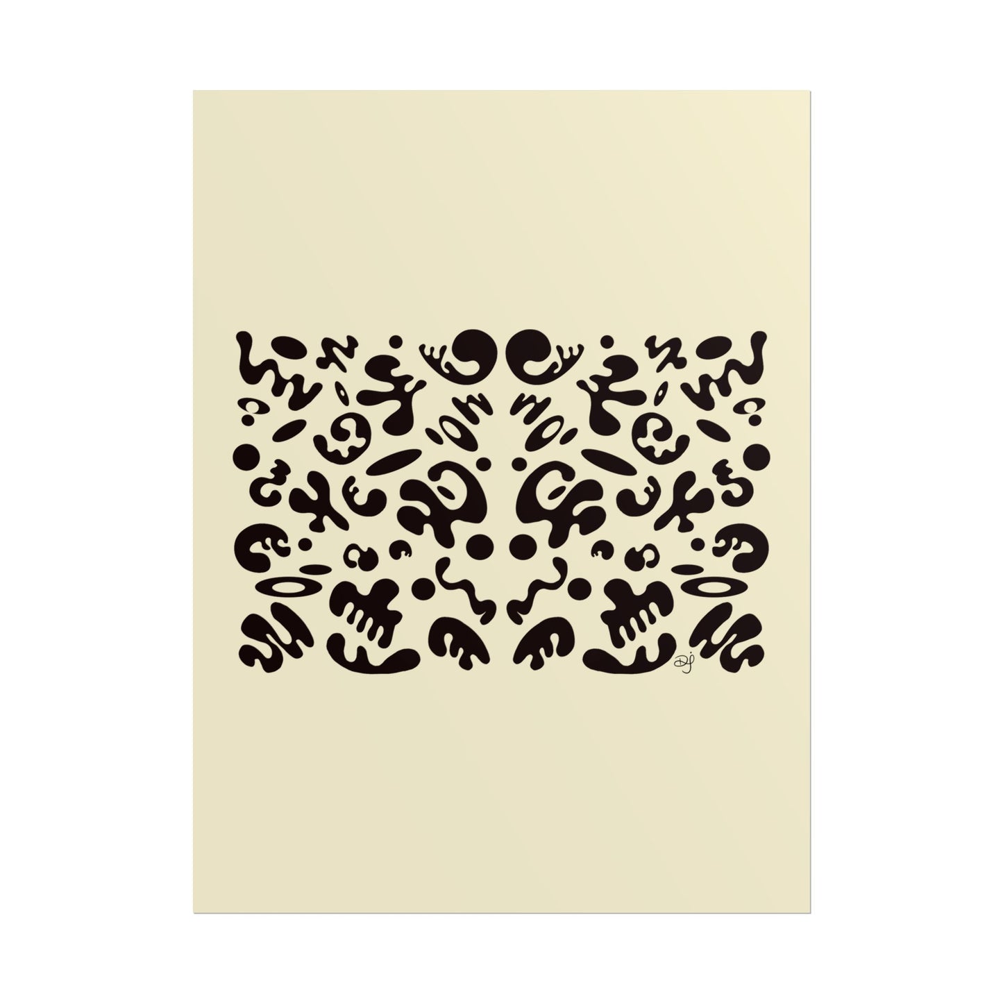 Mirror Work Rolled Poster (Portrait) - Blank Page