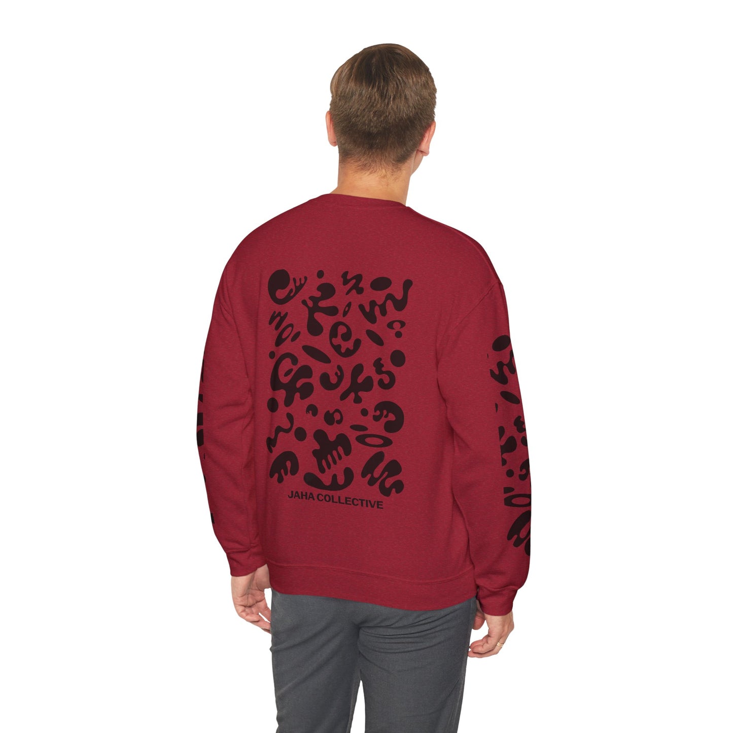 Pure Imagination Unisex Heavy Blend™ Crewneck Sweatshirt- Smoke Signal Black Print