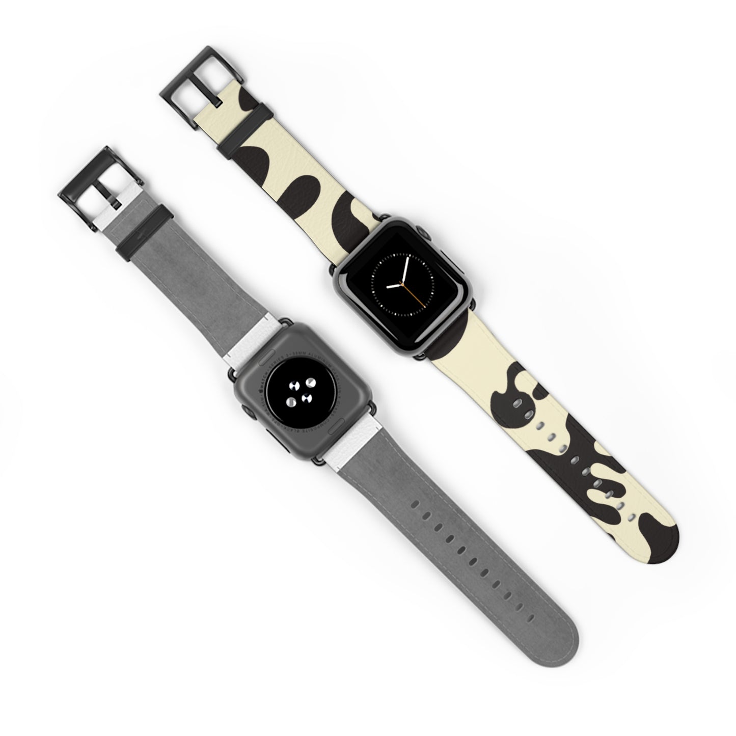 Pure Imagination Faux Leather Apple Watch Band - Blank Page White