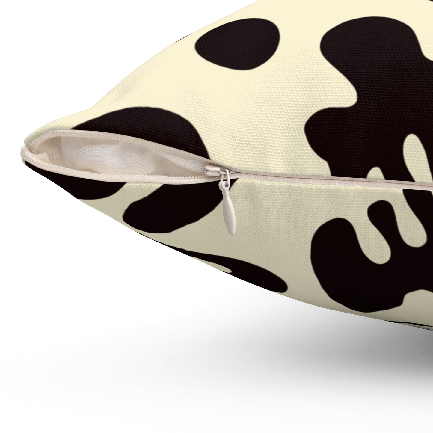 Pure Imagination All Over Print Basic Square Pillow - Blank Page White
