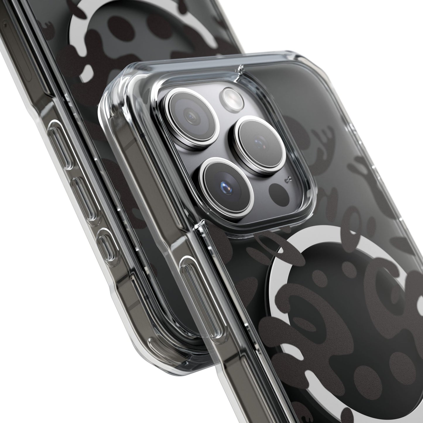 Mirror Work Clear MagSafe Impact Case - Smoke Signal Black