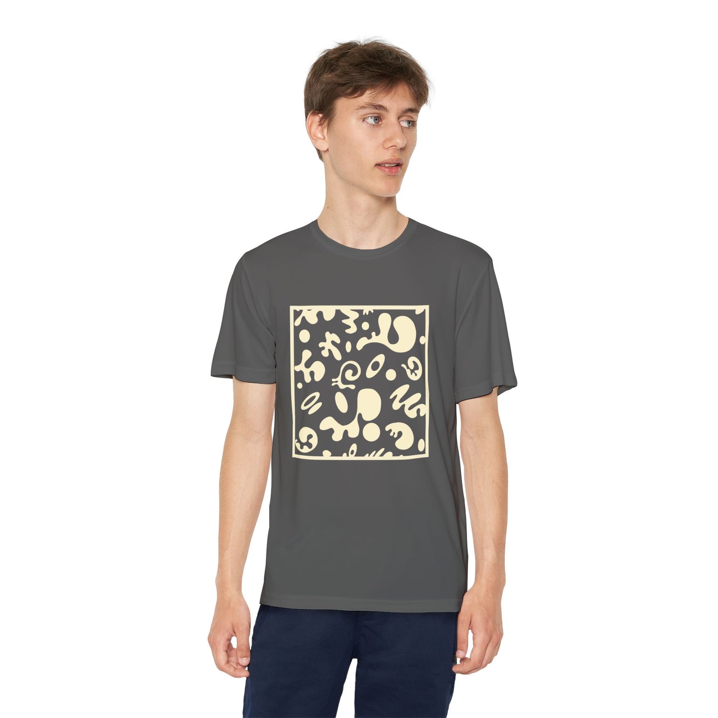 Adorn'd Youth Competitor Graphic Tee - Blank Page White