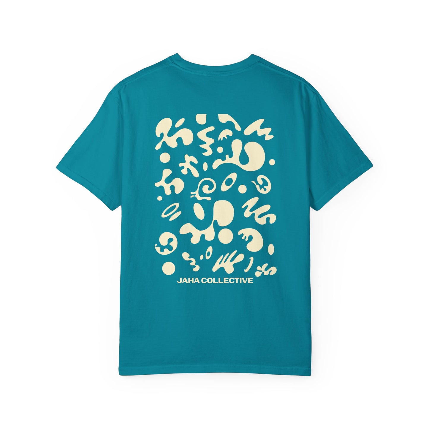 Pure Imagination Unisex Garment-Dyed T-Shirt (Cool Neutrals) - Blank Page White Print