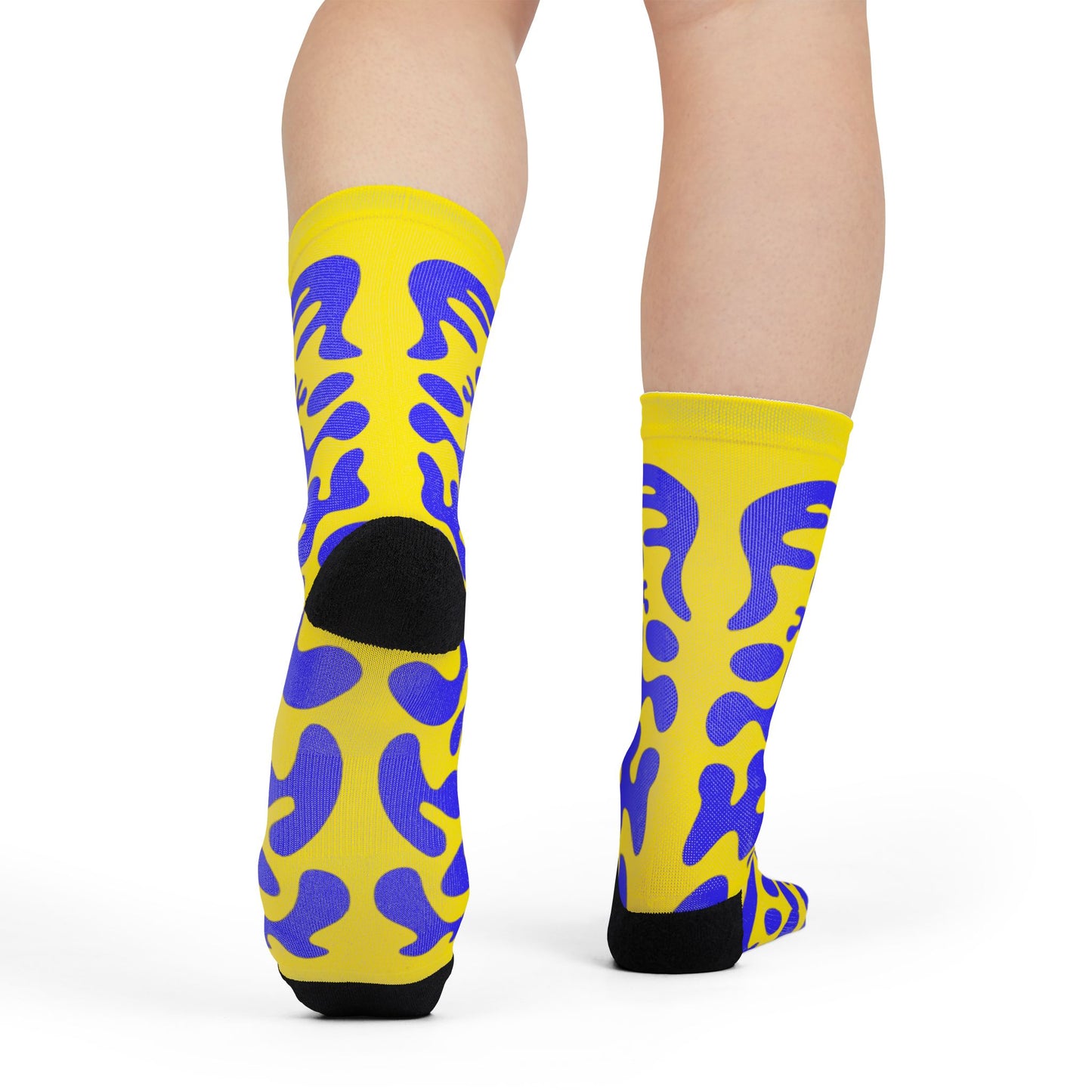 Mirror Work Color Crew Socks - Sunspell