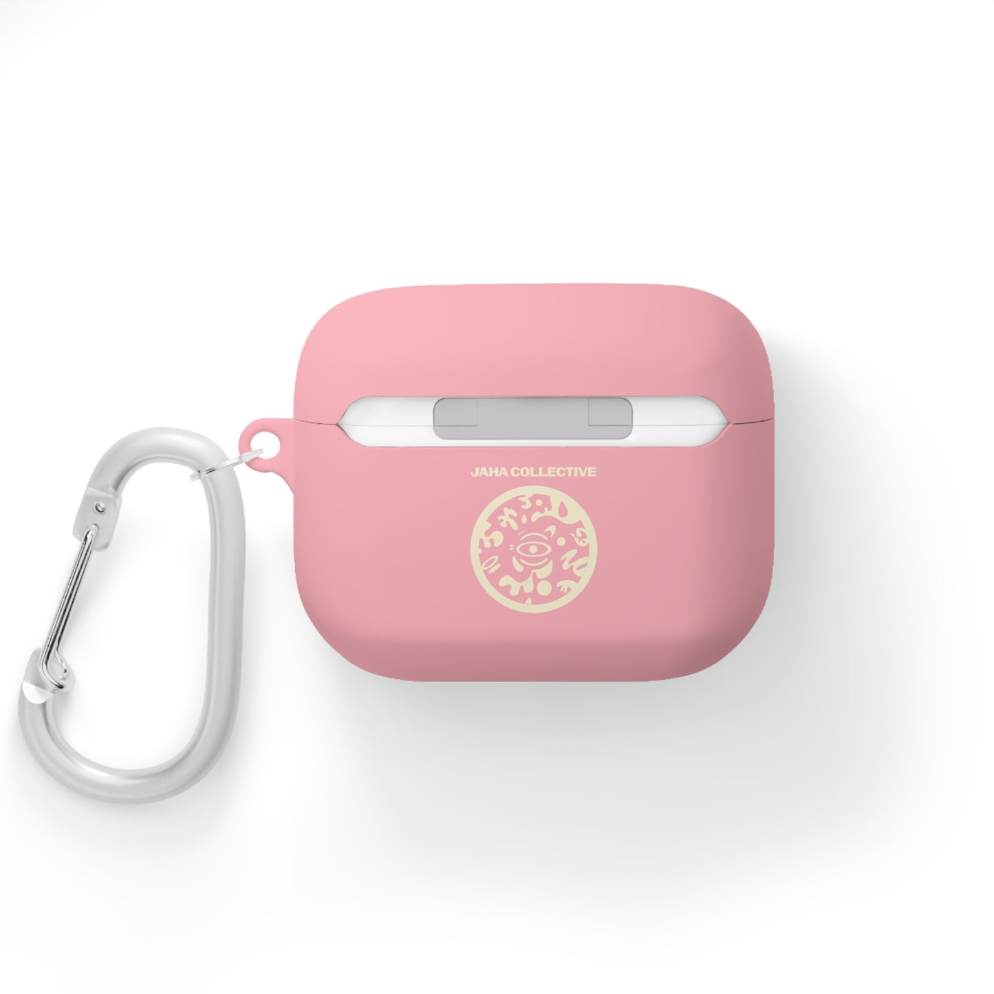 Adorn'd Logo Hard Plastic Airpods Case Cover- Blank Page White