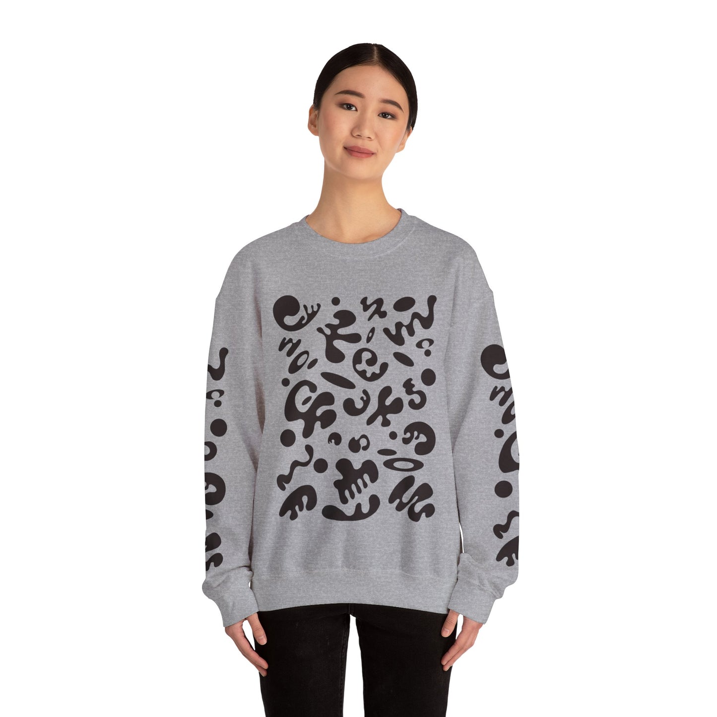 Pure Imagination Unisex Heavy Blend™ Crewneck Sweatshirt- Smoke Signal Black Print