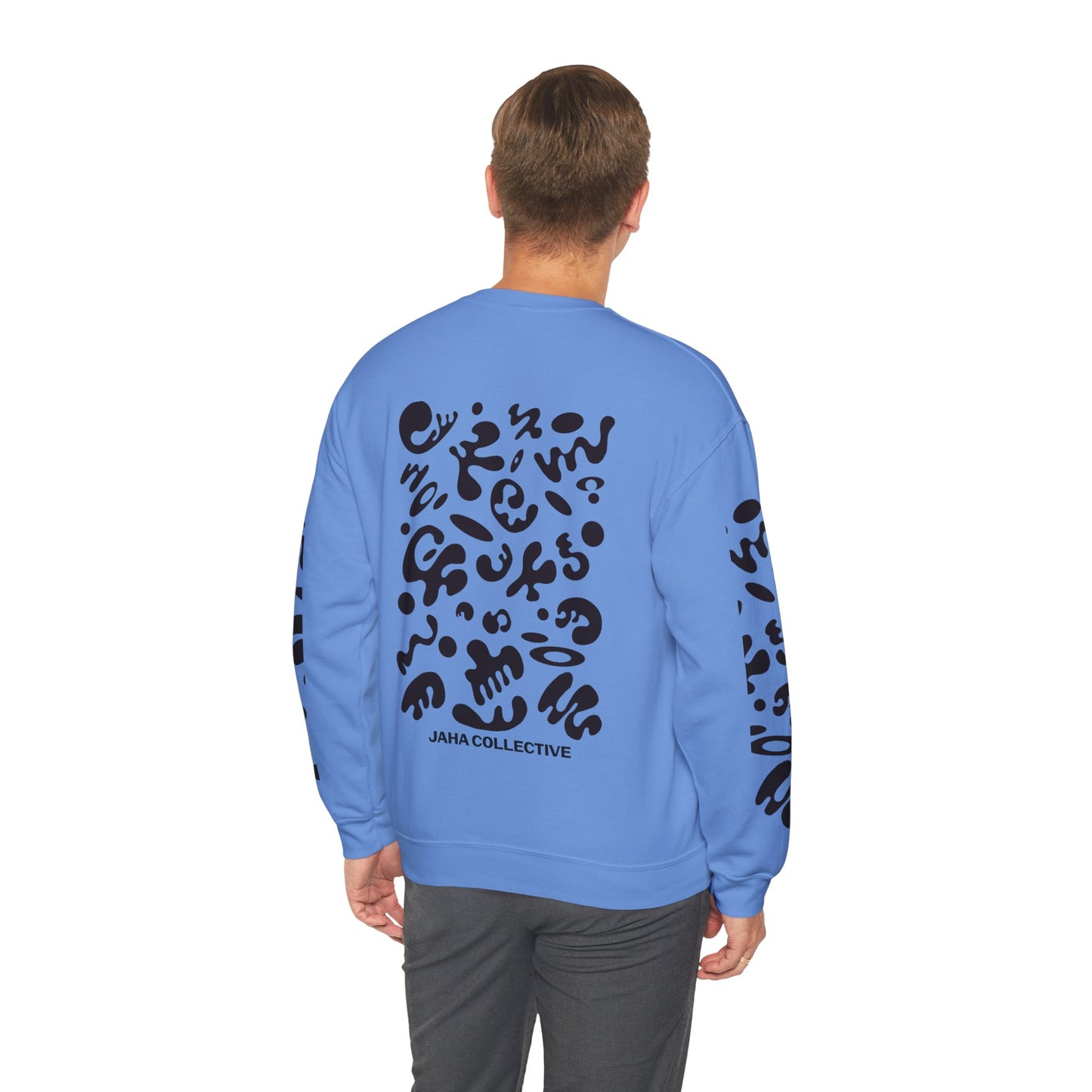 Pure Imagination Unisex Heavy Blend™ Crewneck Sweatshirt- Smoke Signal Black Print