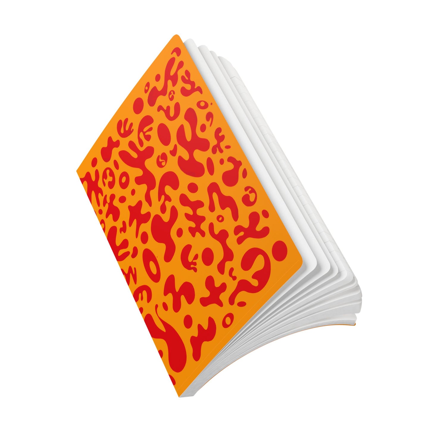 Pure Imagination Softcover Journal w Inside Prints + Tear-Off Pages (Ruled Line) - Heat Theory Orange