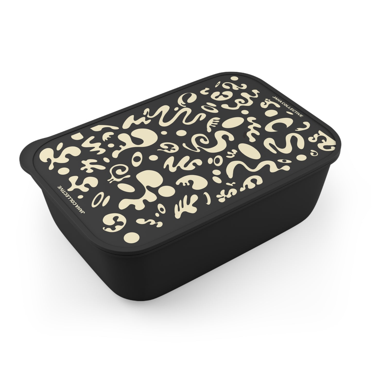 Adorn'd PLA Eco Bento Box w Travel-Friendly Utensil Set & Elastic Band
