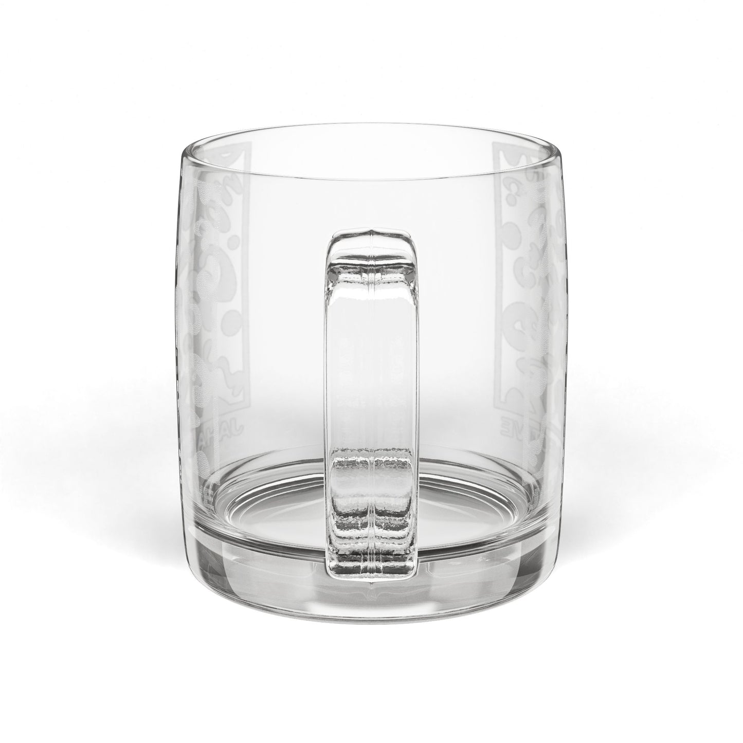 Nourish'd Engraved Glass Coffee Mug