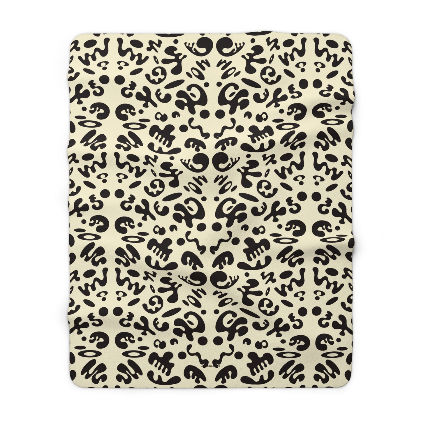 Mirror Work Sherpa Fleece Blanket - Blank Page