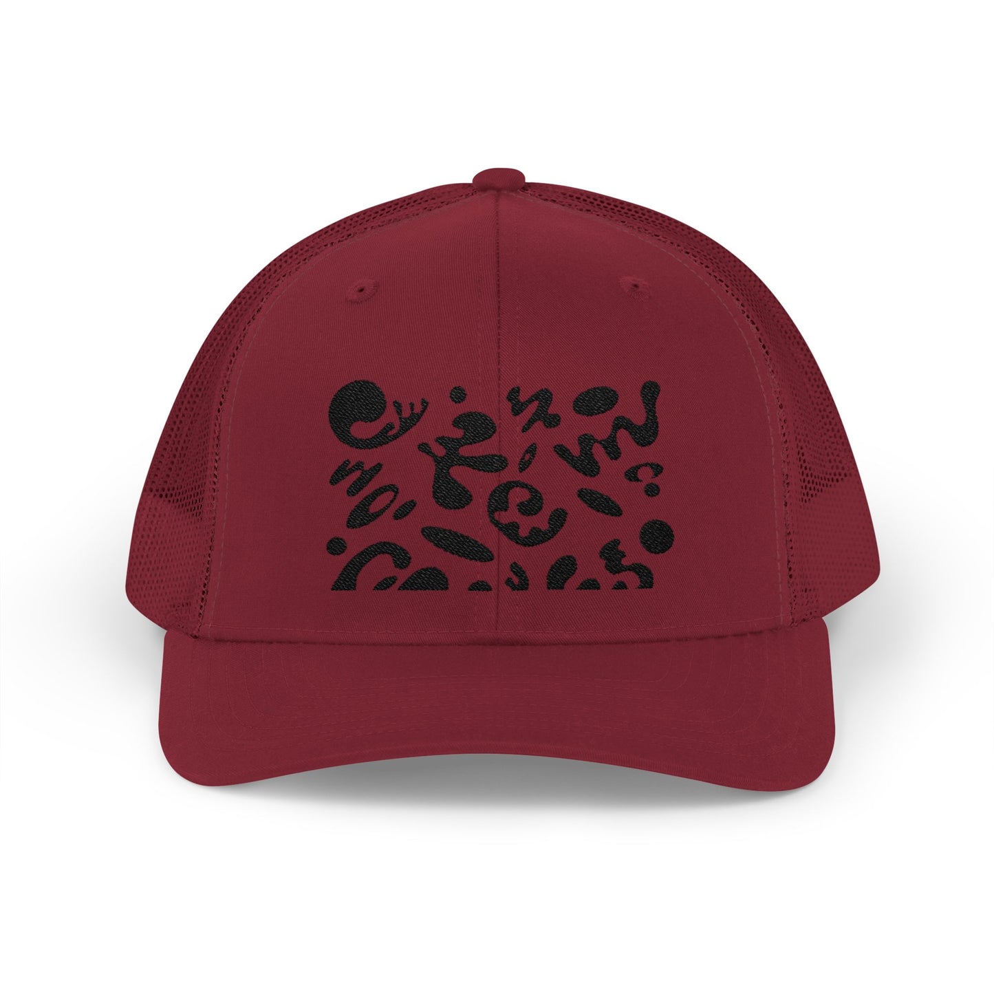 Pure Imagination Embroidered Retro Trucker Hat - Smoke Signal Black