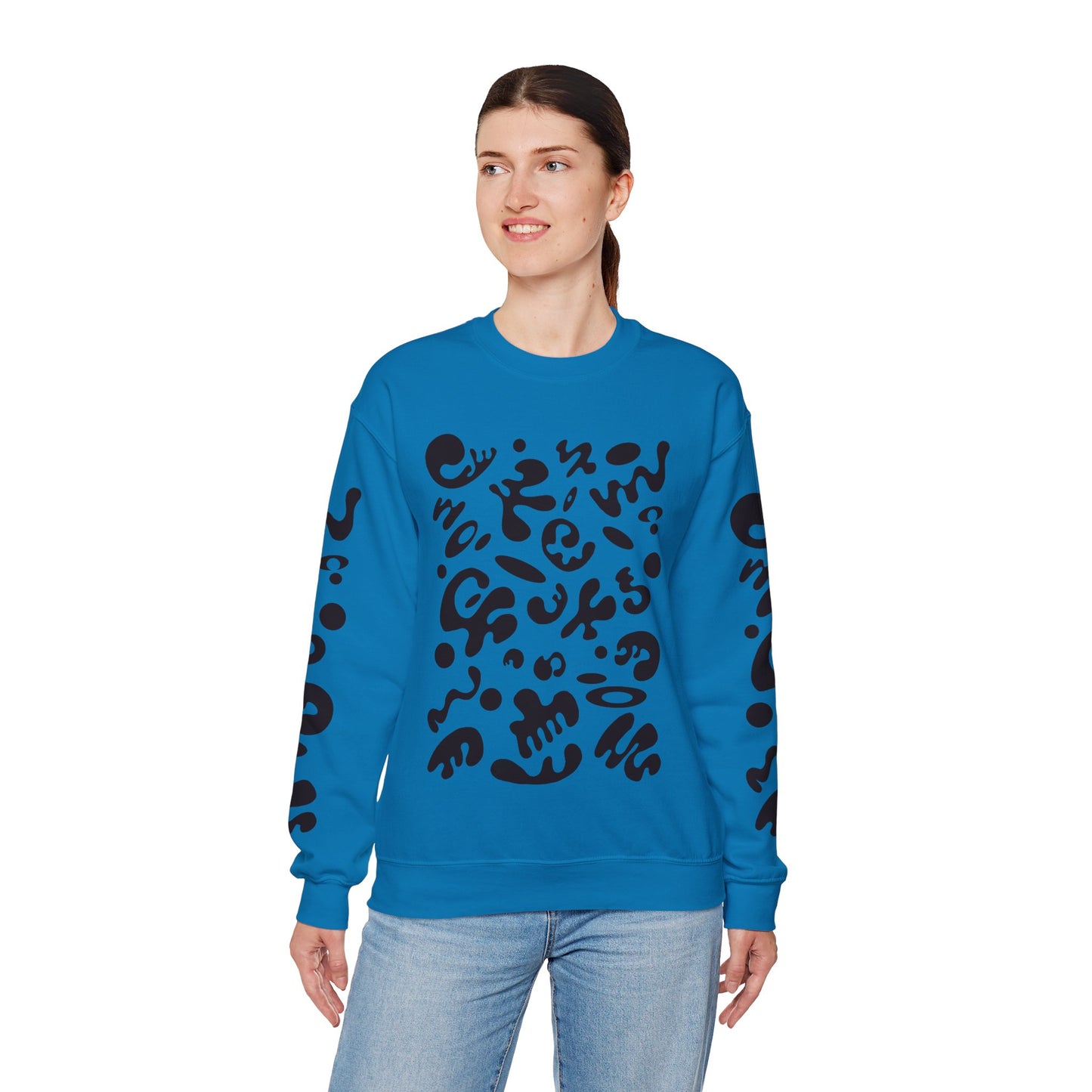 Pure Imagination Unisex Heavy Blend™ Crewneck Sweatshirt- Smoke Signal Black Print