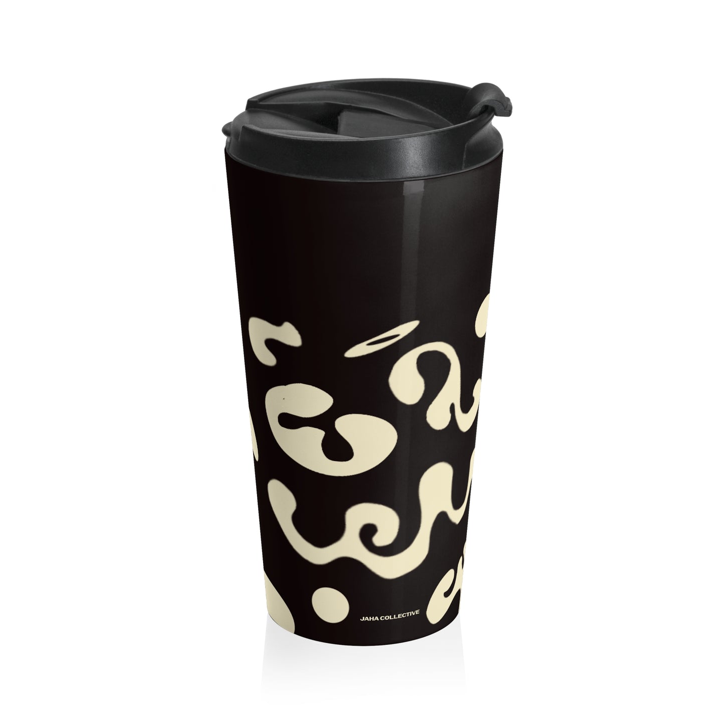 Nourish'd Stainless Steel Travel Mug - Smoke Signal Black