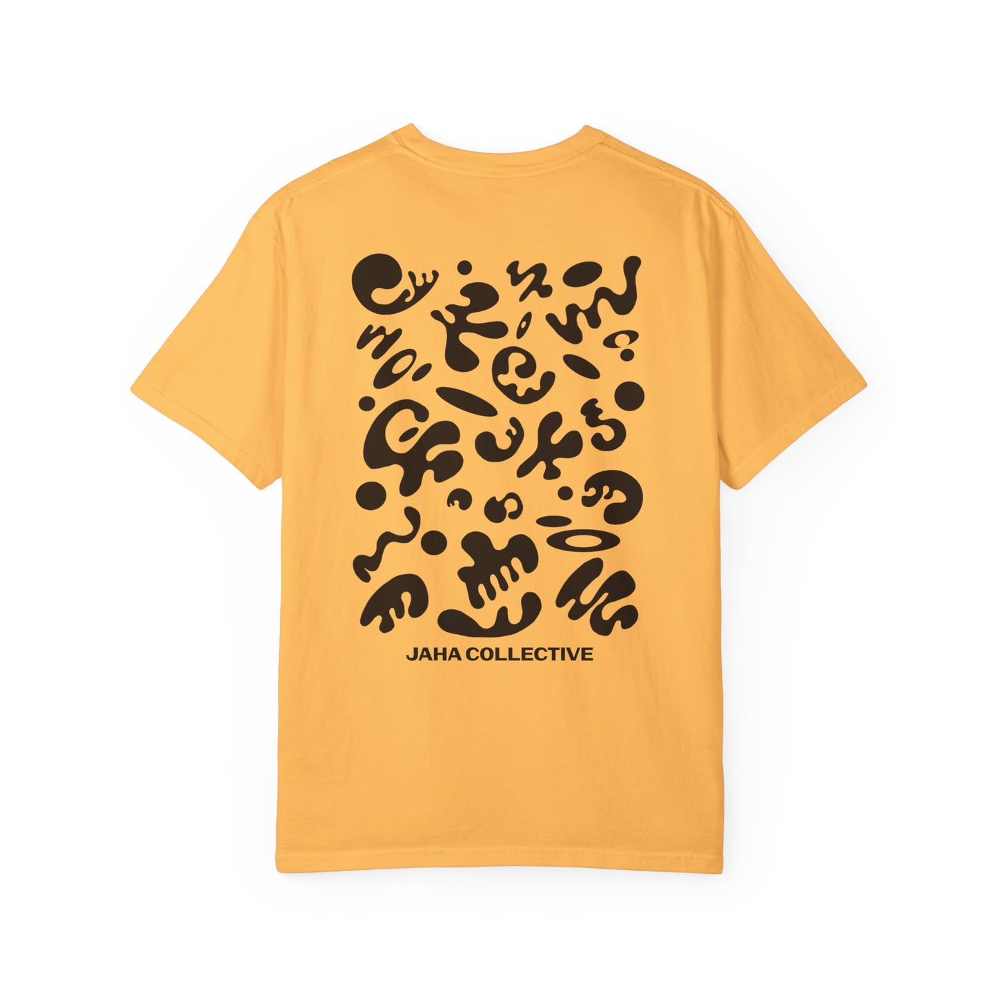 Pure Imagination Unisex Garment-Dyed T-Shirt (Warm Neutrals) - Smoke Signal Black Print