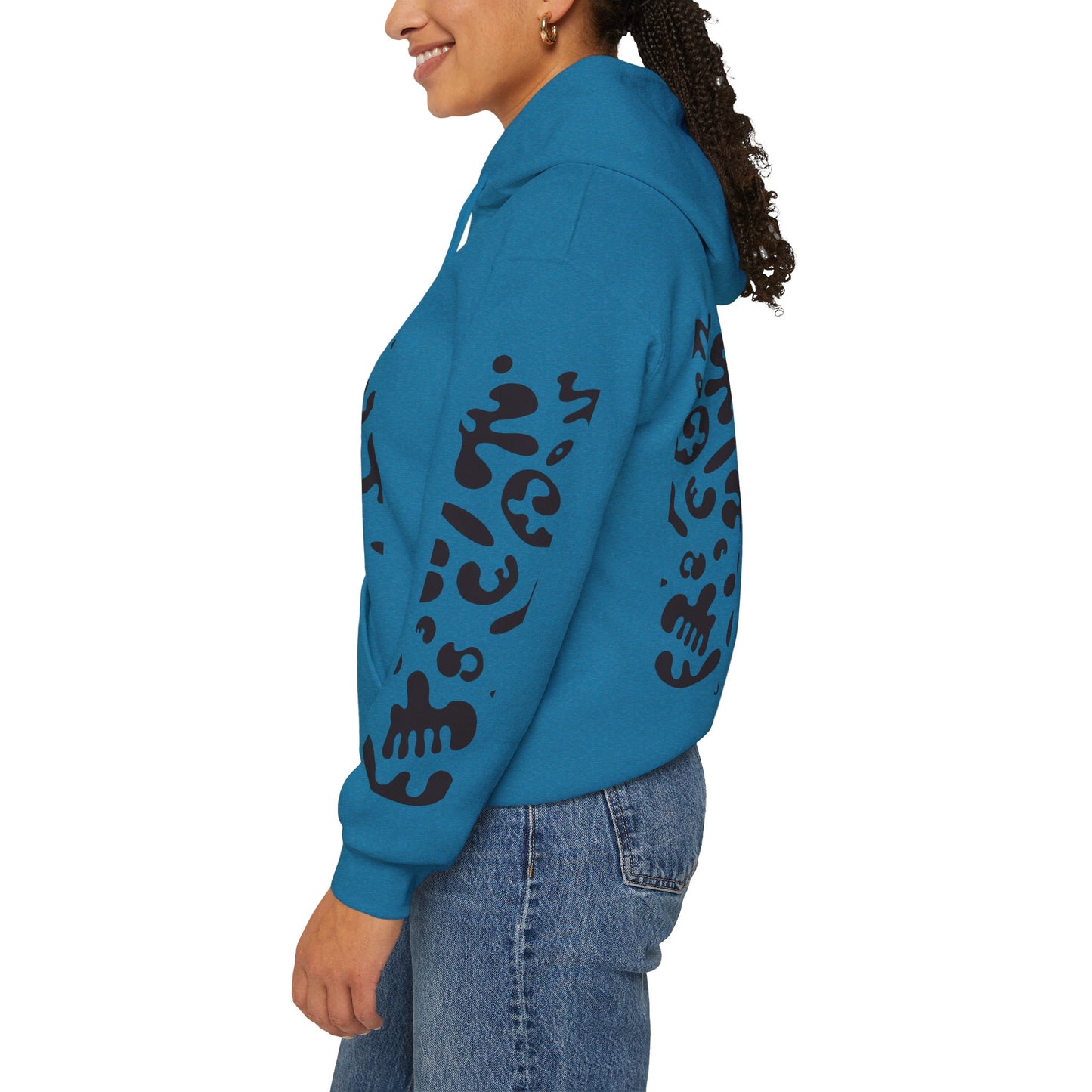 Mirror Work Unisex Heavy Blend™ Hooded Sweatshirt - Smoke Signal Black Print