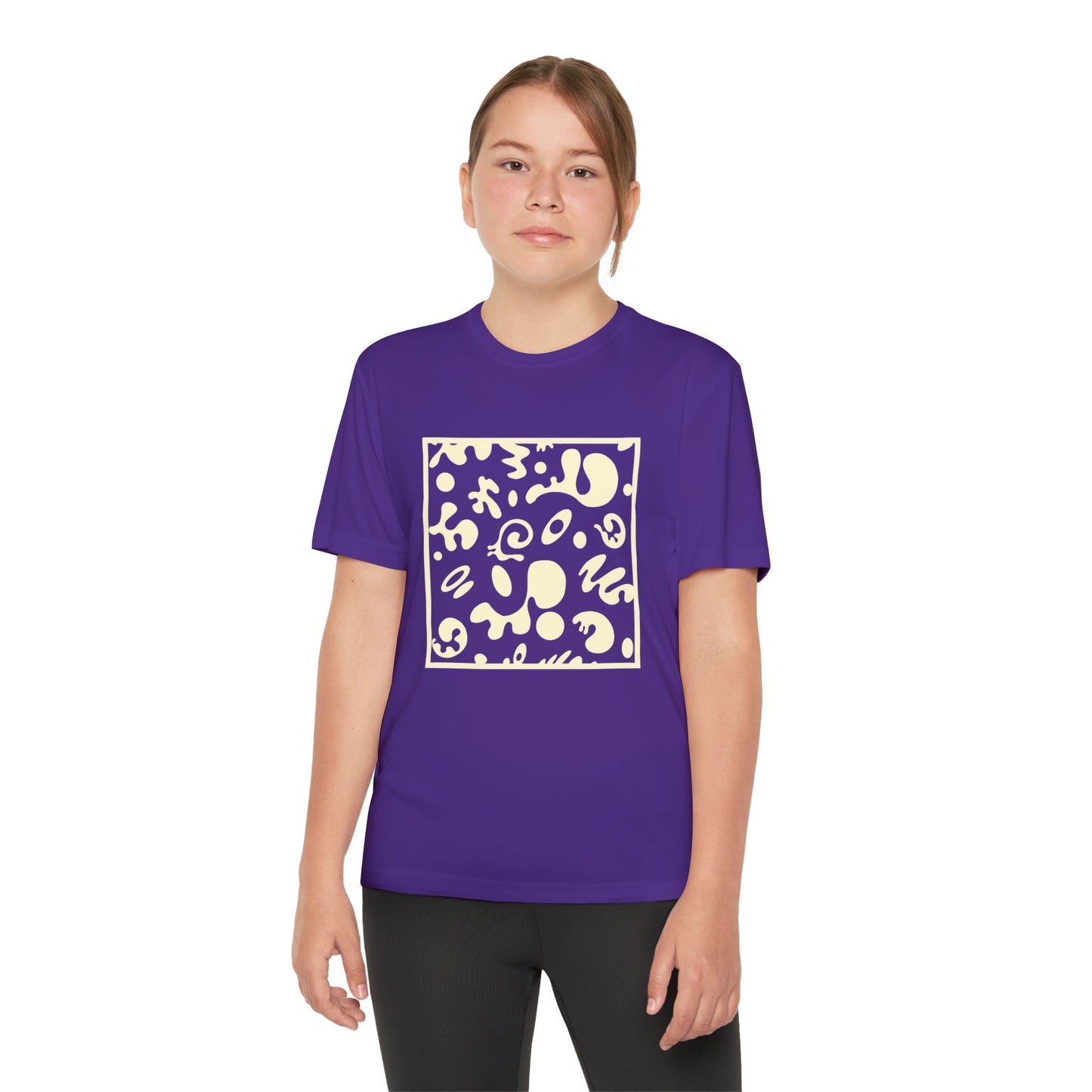 Adorn'd Youth Competitor Graphic Tee - Blank Page White