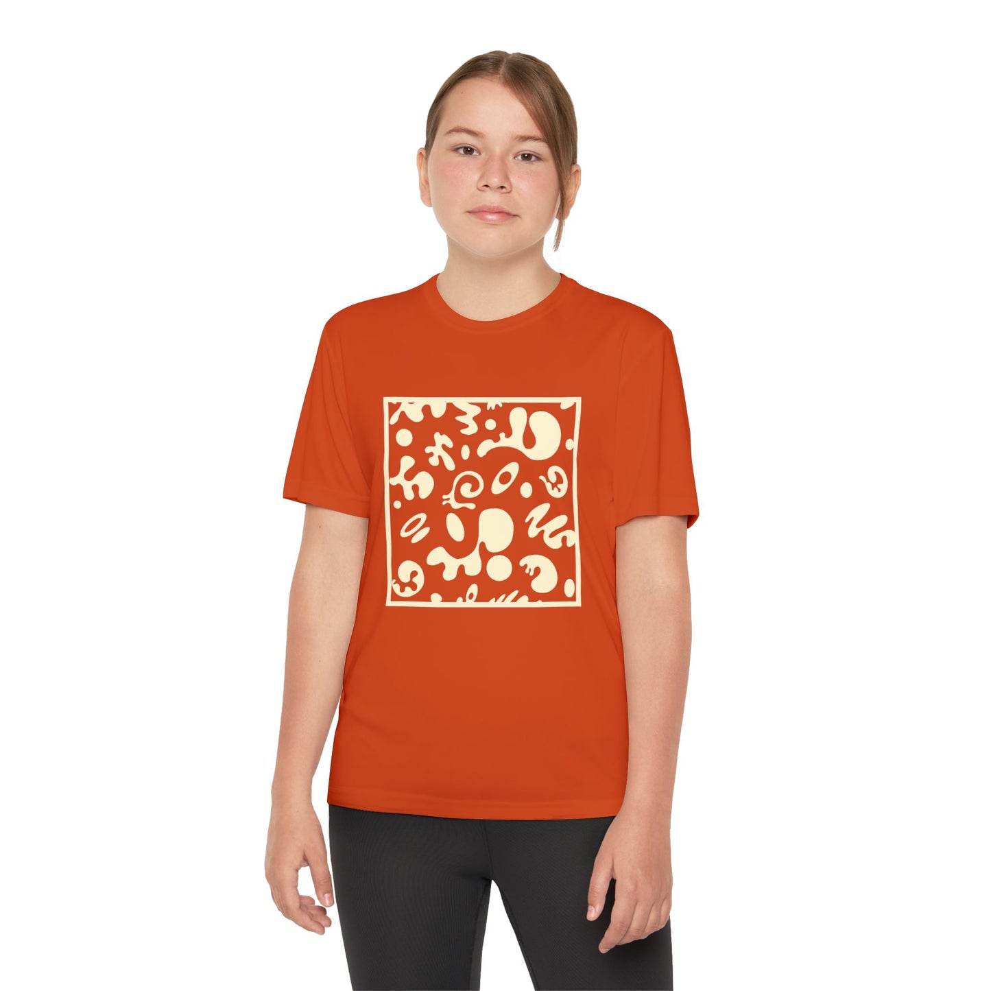 Adorn'd Youth Competitor Graphic Tee - Blank Page White