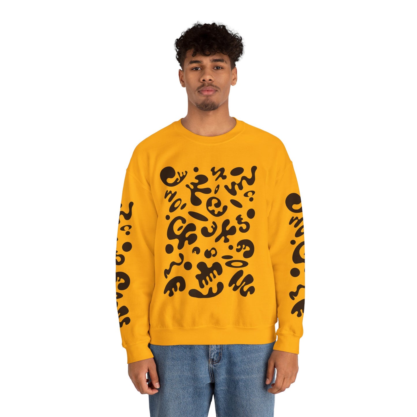 Pure Imagination Unisex Heavy Blend™ Crewneck Sweatshirt- Smoke Signal Black Print