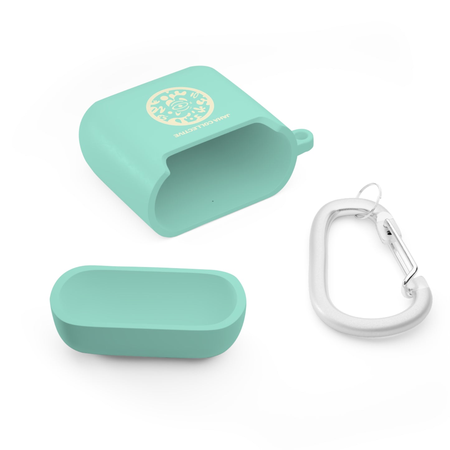 Adorn'd Logo Hard Plastic Airpods Case Cover- Blank Page White