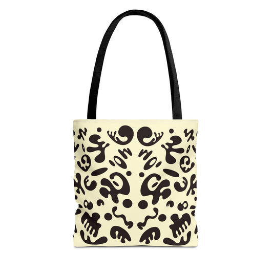 Mirror Work Colorful Tote Bag - Blank Page