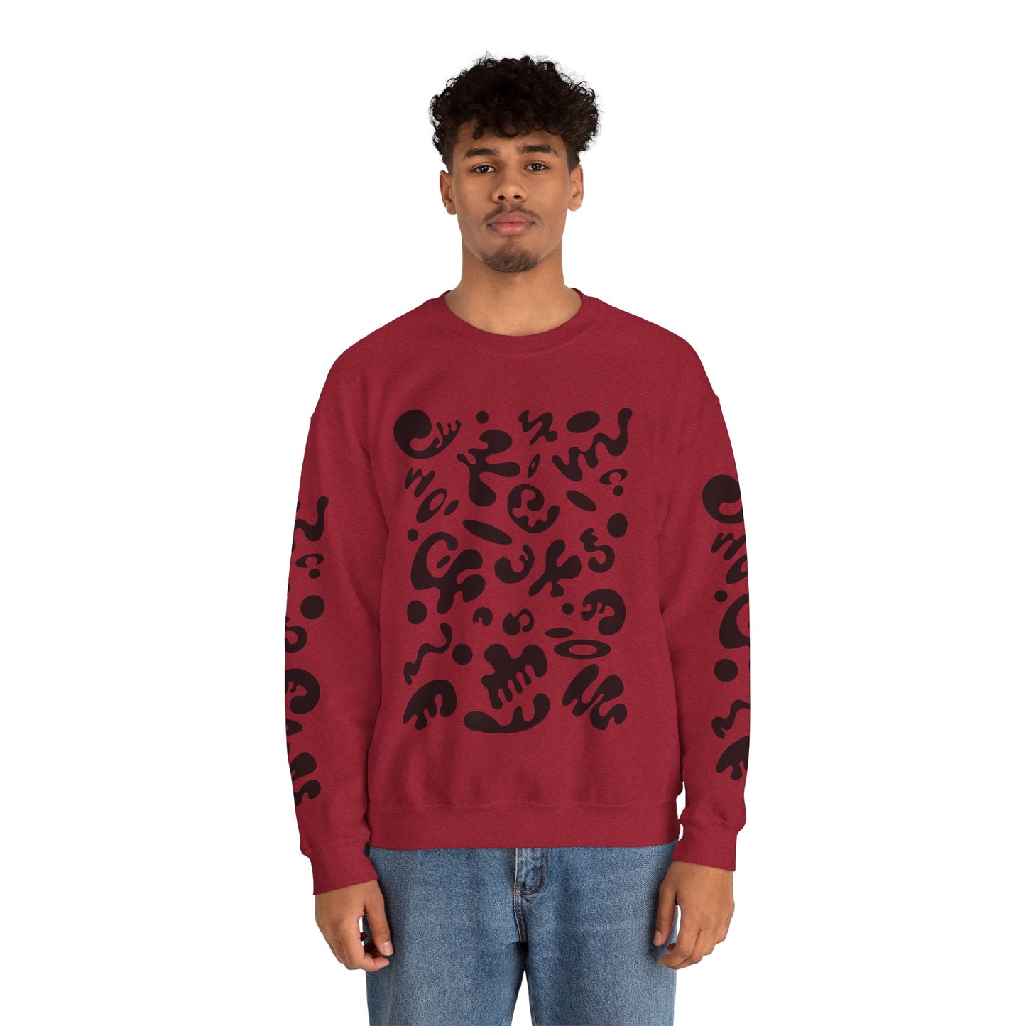 Pure Imagination Unisex Heavy Blend™ Crewneck Sweatshirt- Smoke Signal Black Print