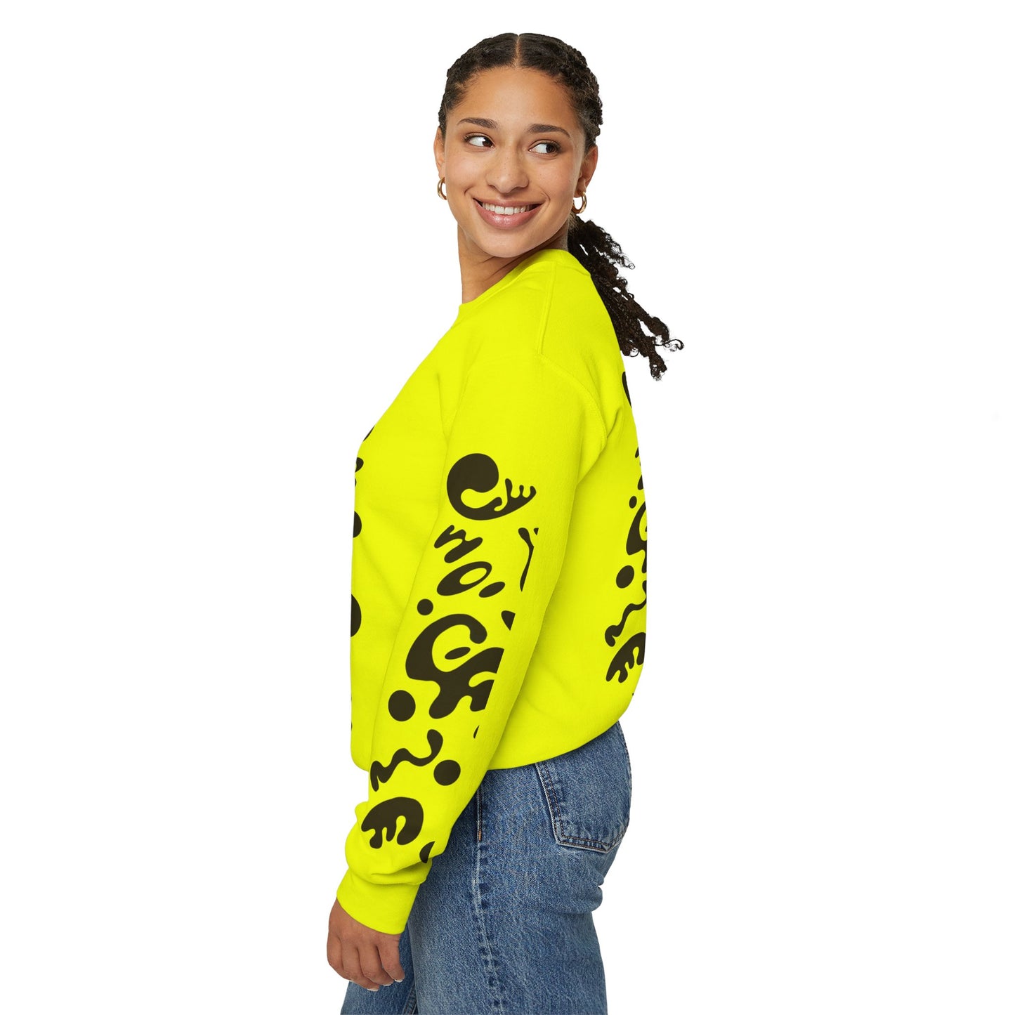 Pure Imagination Unisex Heavy Blend™ Crewneck Sweatshirt- Smoke Signal Black Print