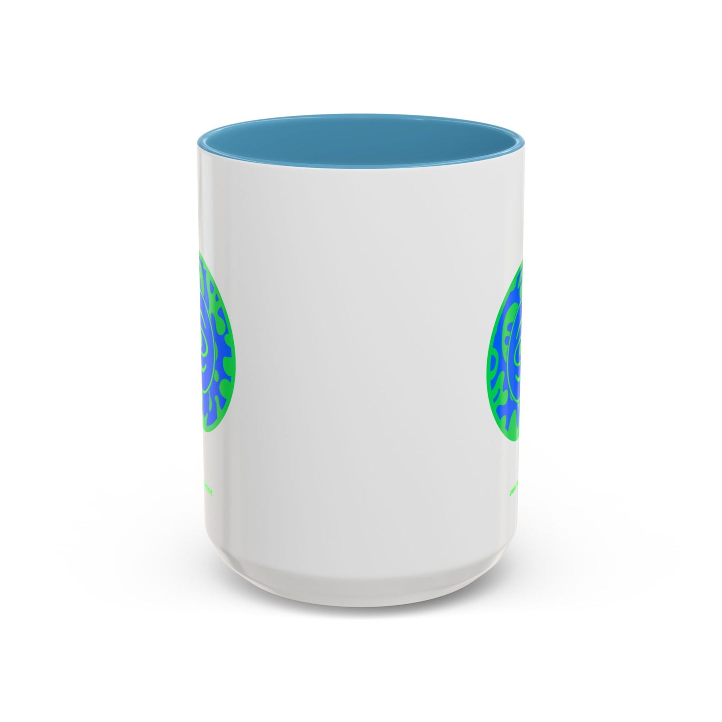 Adorn'd Color Logo Accent Coffee Mug (11, 15oz) - Tide Pool