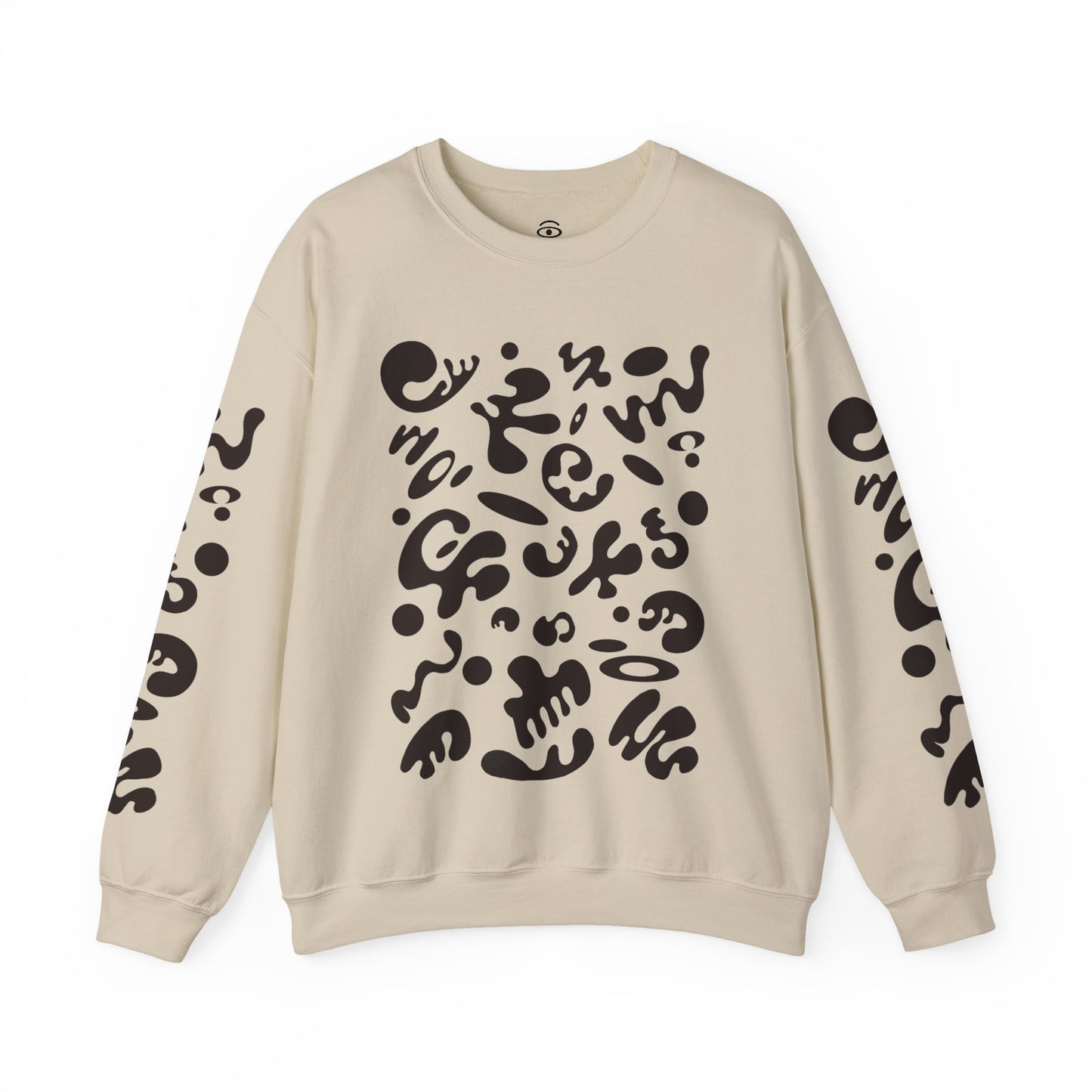 Pure Imagination Unisex Heavy Blend™ Crewneck Sweatshirt- Smoke Signal Black Print