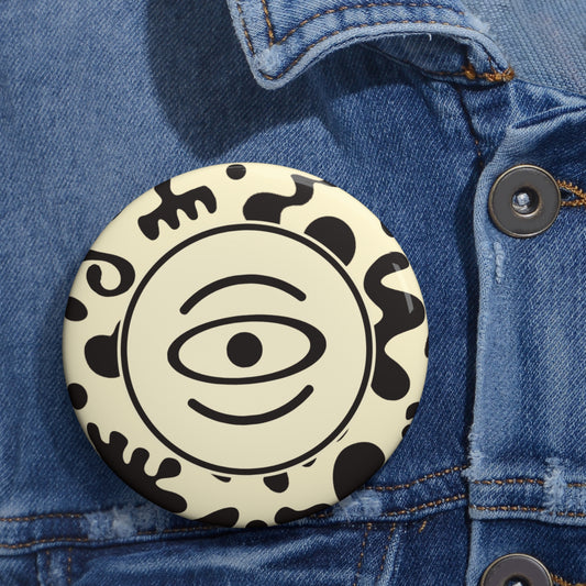 Adorn'd Color Logo Pin Button - Blank Page