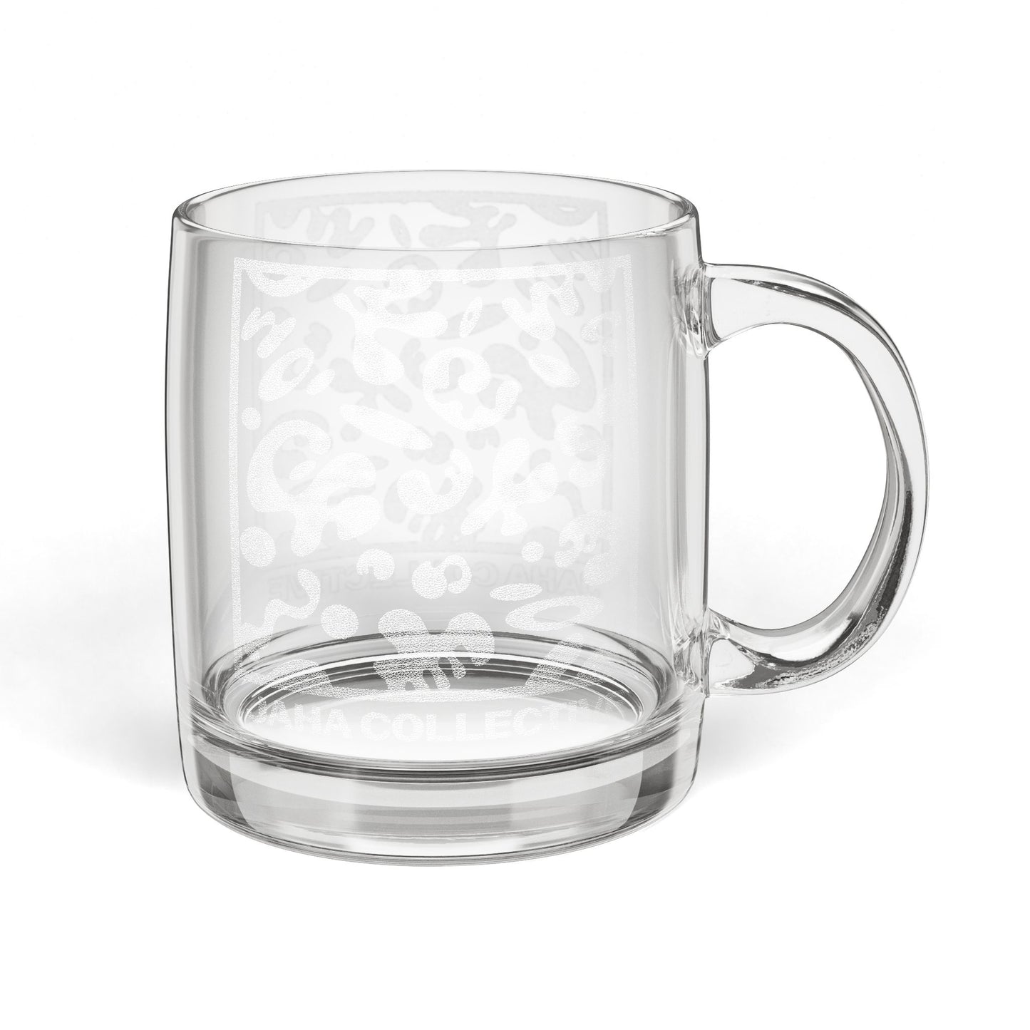 Nourish'd Engraved Glass Coffee Mug