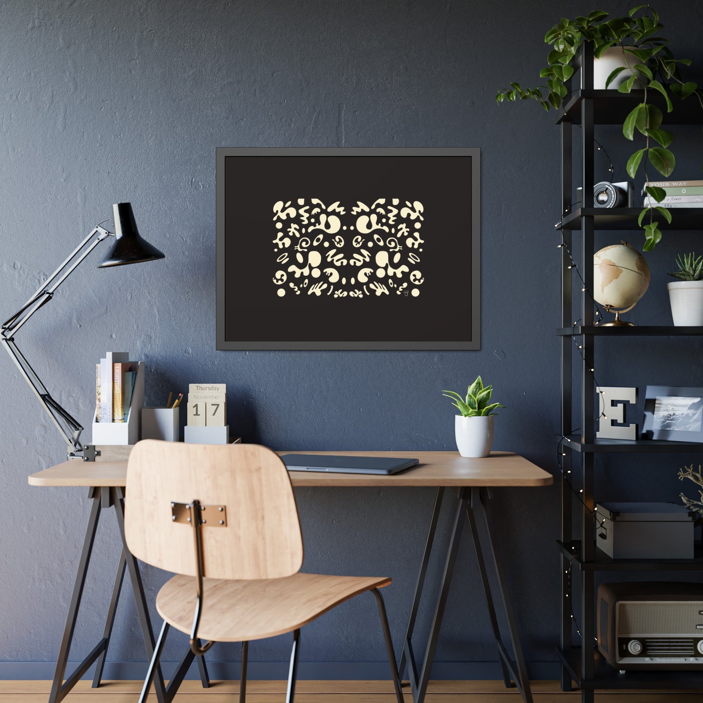 Mirror Work Framed Rolled Poster - Smoke Signal