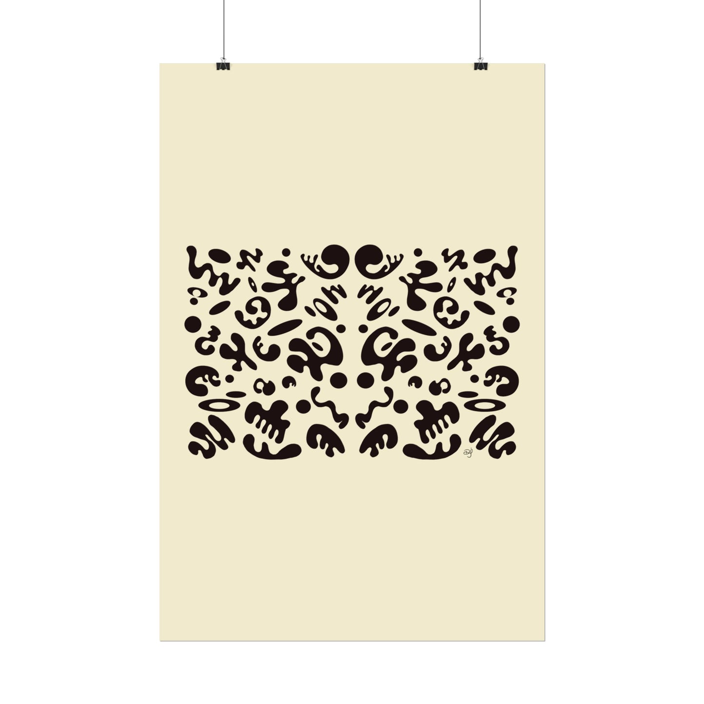 Mirror Work Rolled Poster (Portrait) - Blank Page