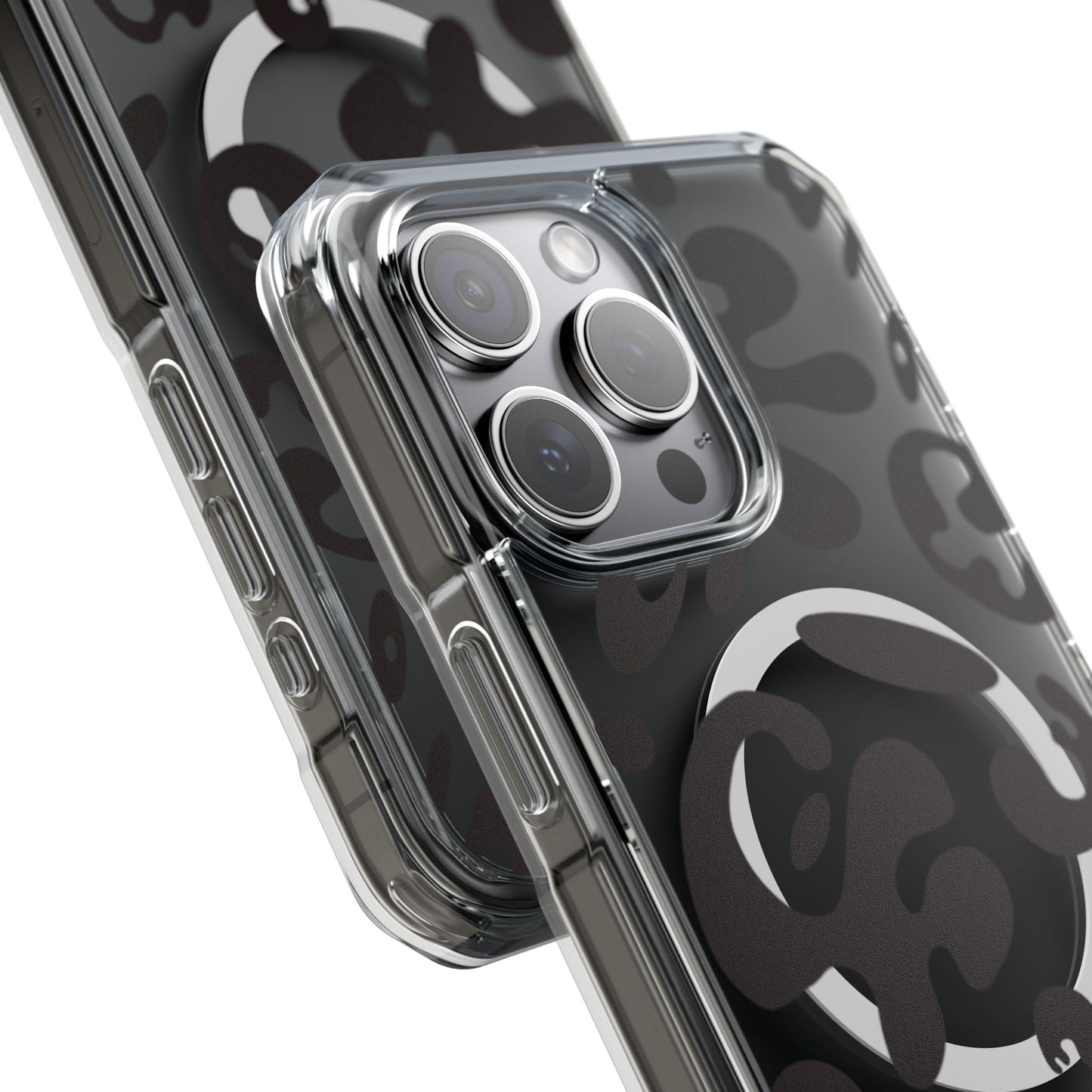 Pure Imagination Clear MagSafe Impact Case - Smoke Signal Black