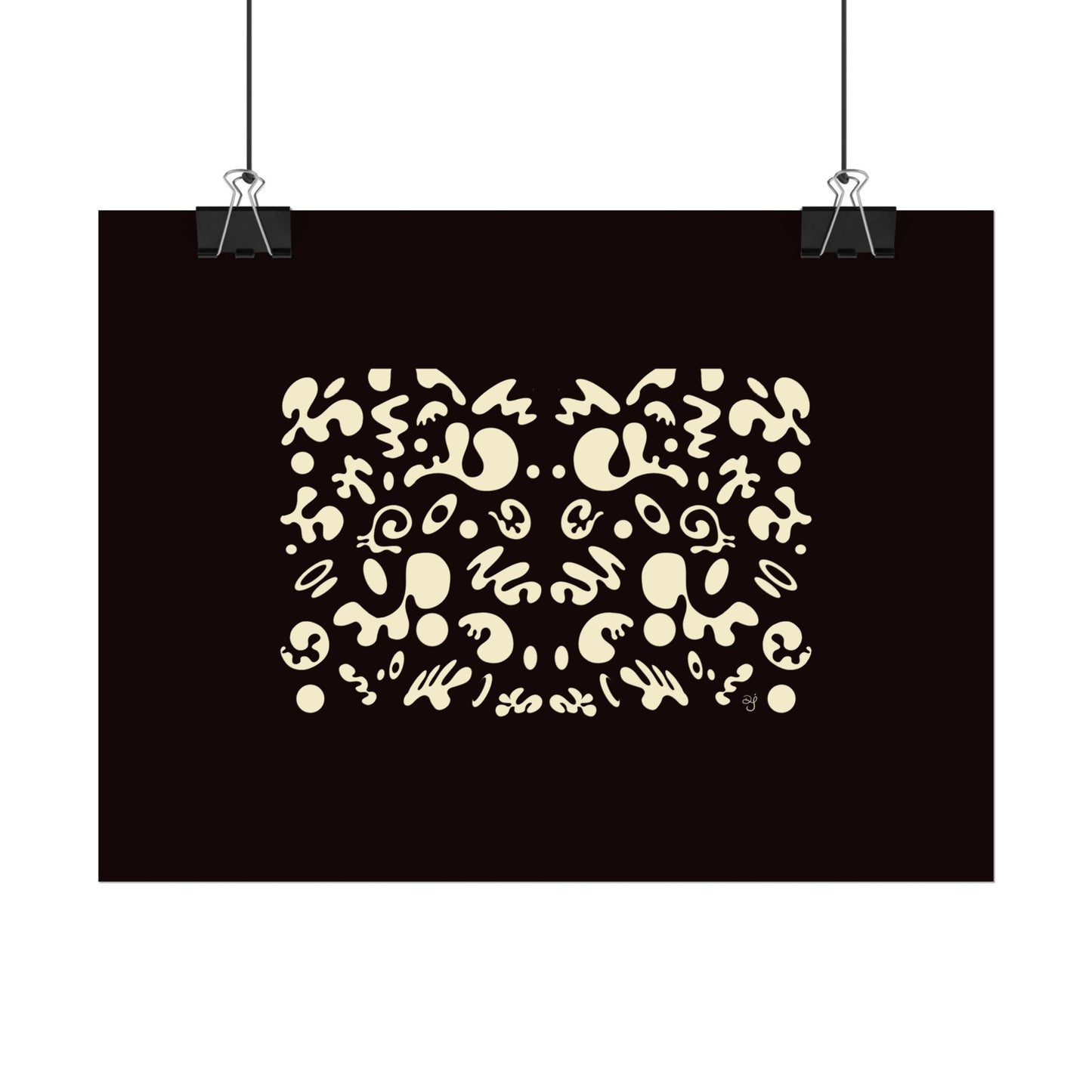 Mirror Work Rolled Poster (Landscape) - Smoke Signal