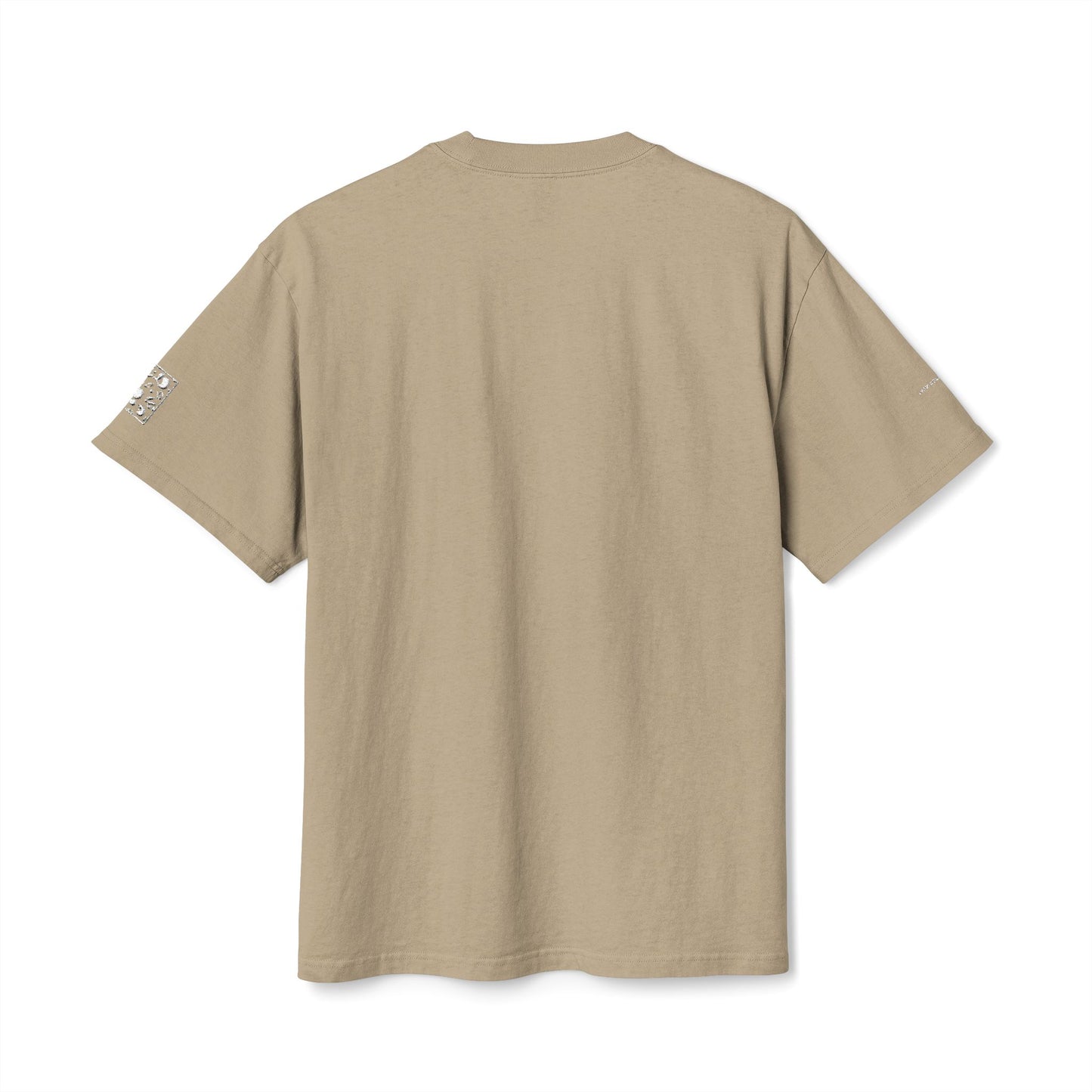 Adorn'd Minimalist Embroidered Unisex Heavy Faded Tee - Blank Page White