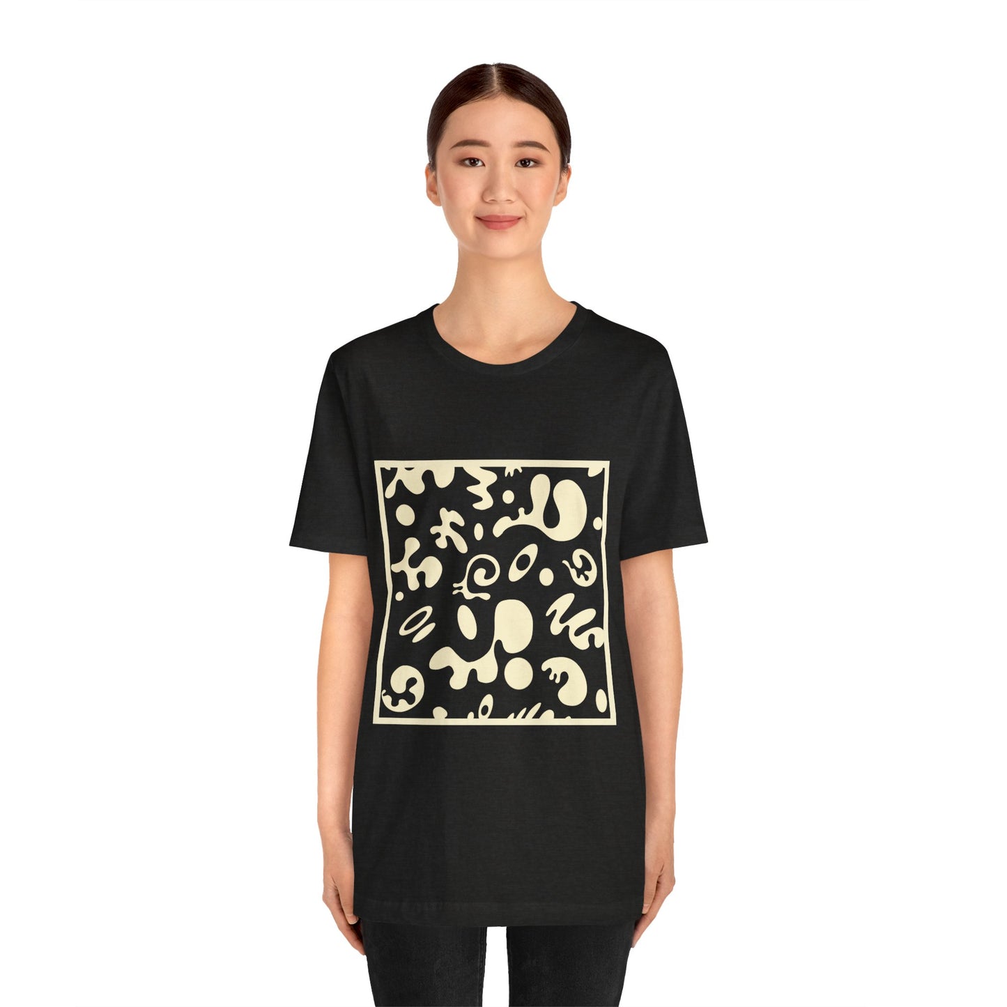 Adorn'd Unisex Jersey Short Sleeve Tee - Blank Page White Print