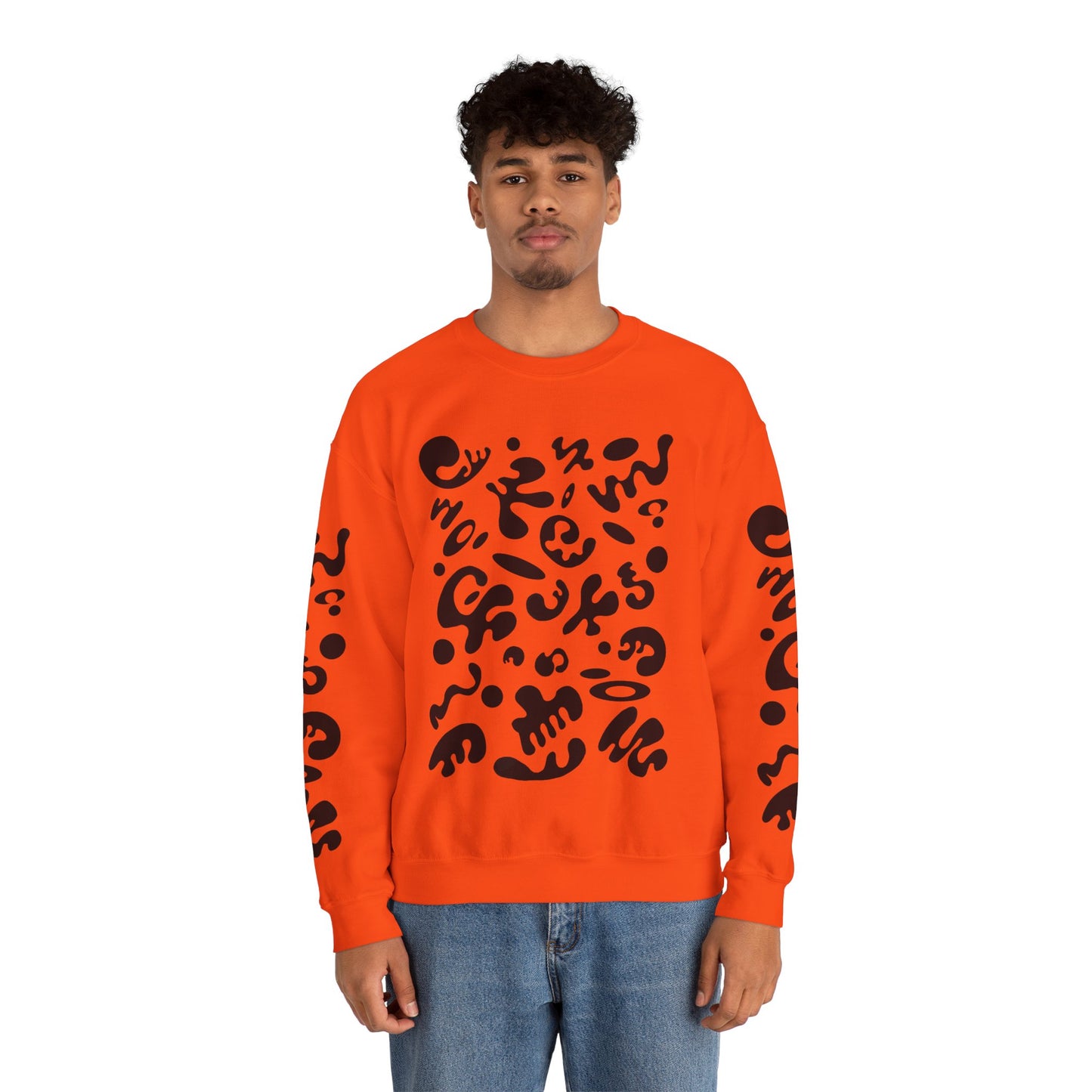 Pure Imagination Unisex Heavy Blend™ Crewneck Sweatshirt- Smoke Signal Black Print