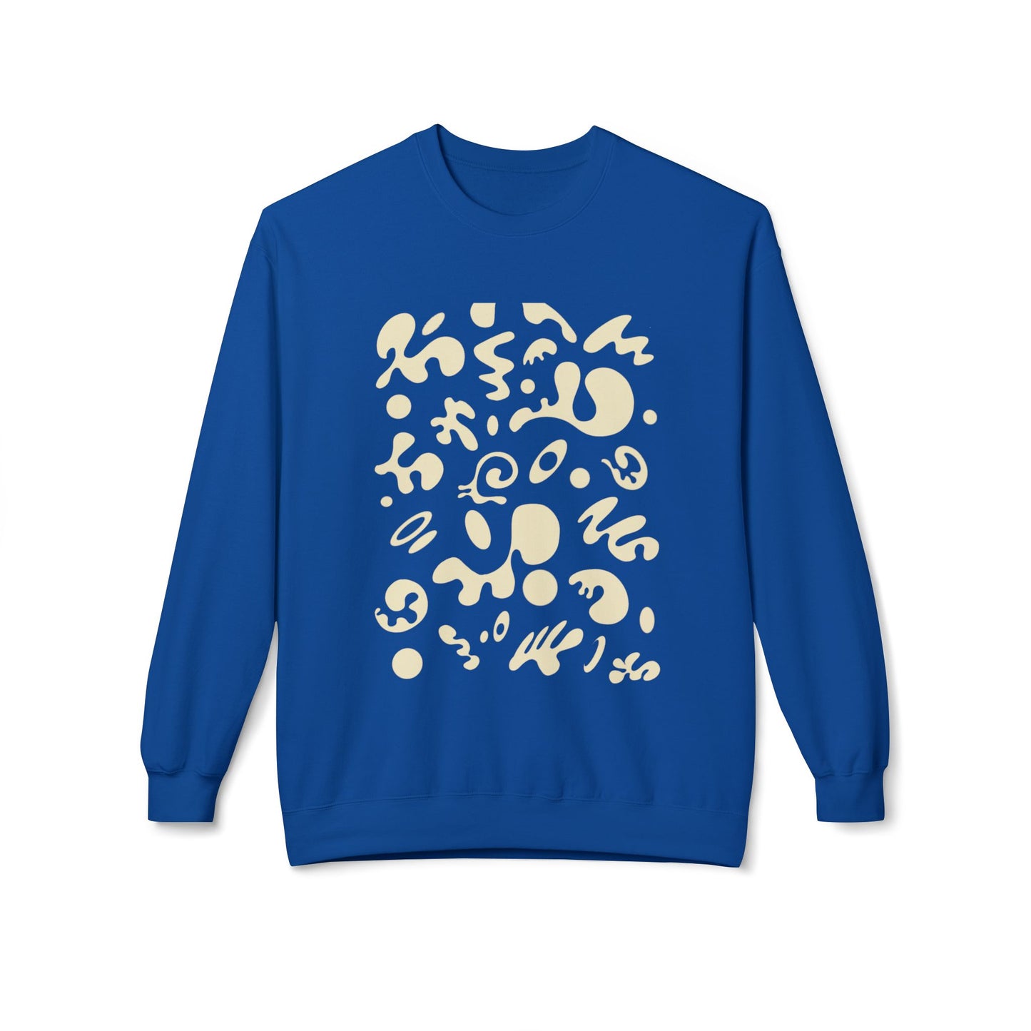 Pure Imagination Unisex Midweight Softstyle Fleece Crewneck Sweatshirt - Blank Page White Print