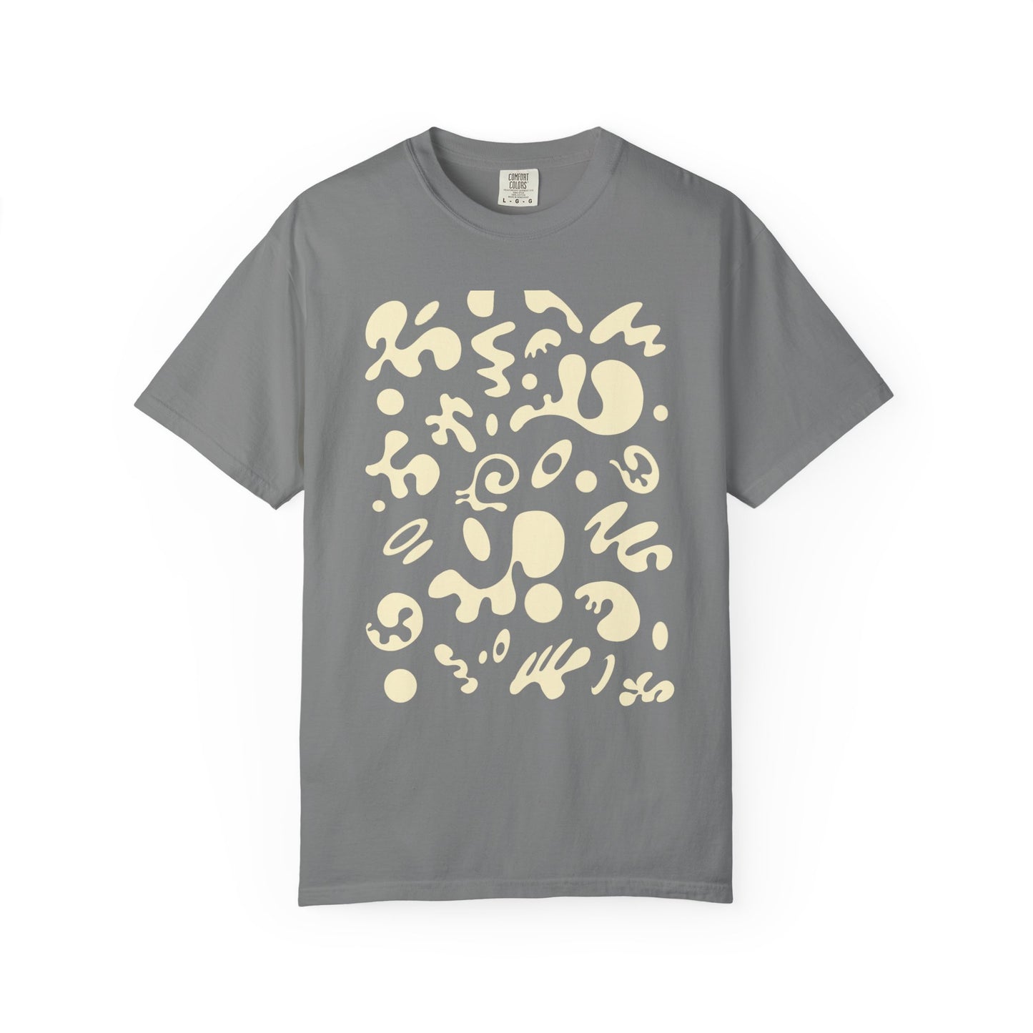 Pure Imagination Unisex Garment Dyed T-Shirt (Warm Neutrals) - Blank Page White Print