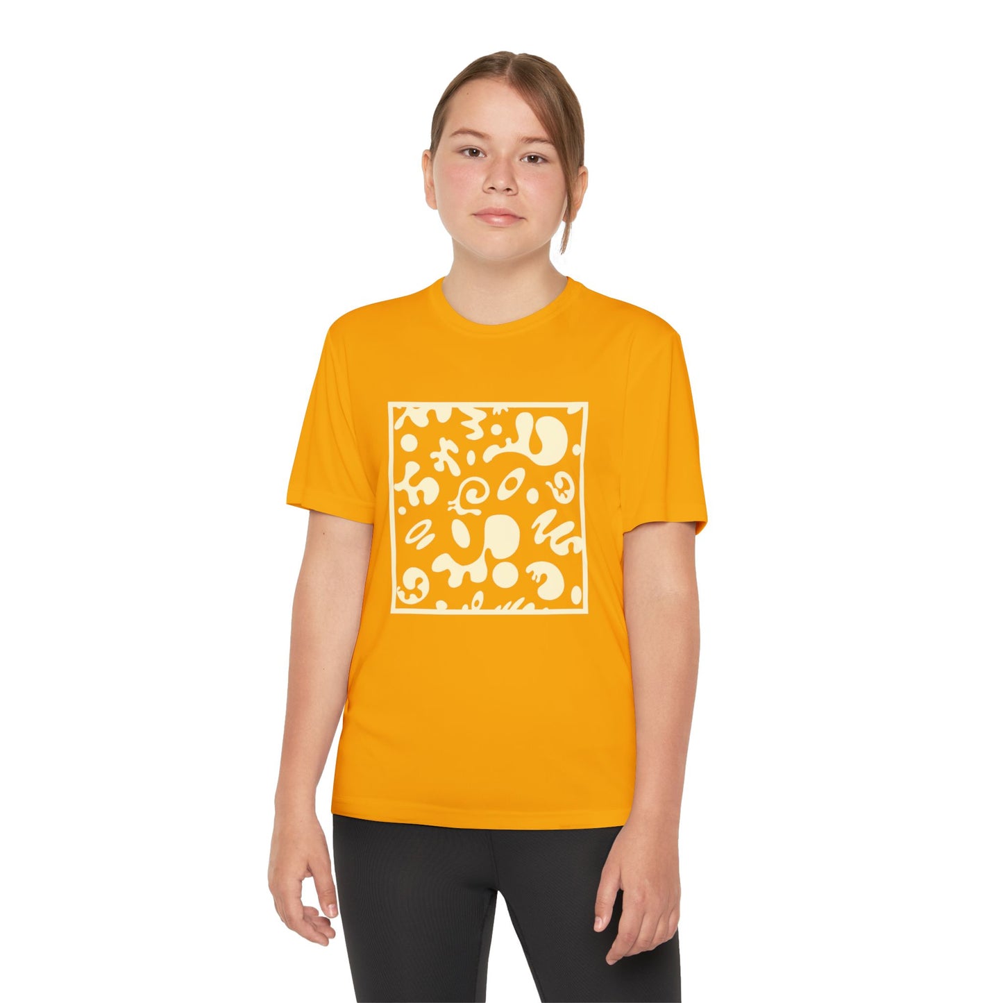 Adorn'd Youth Competitor Graphic Tee - Blank Page White