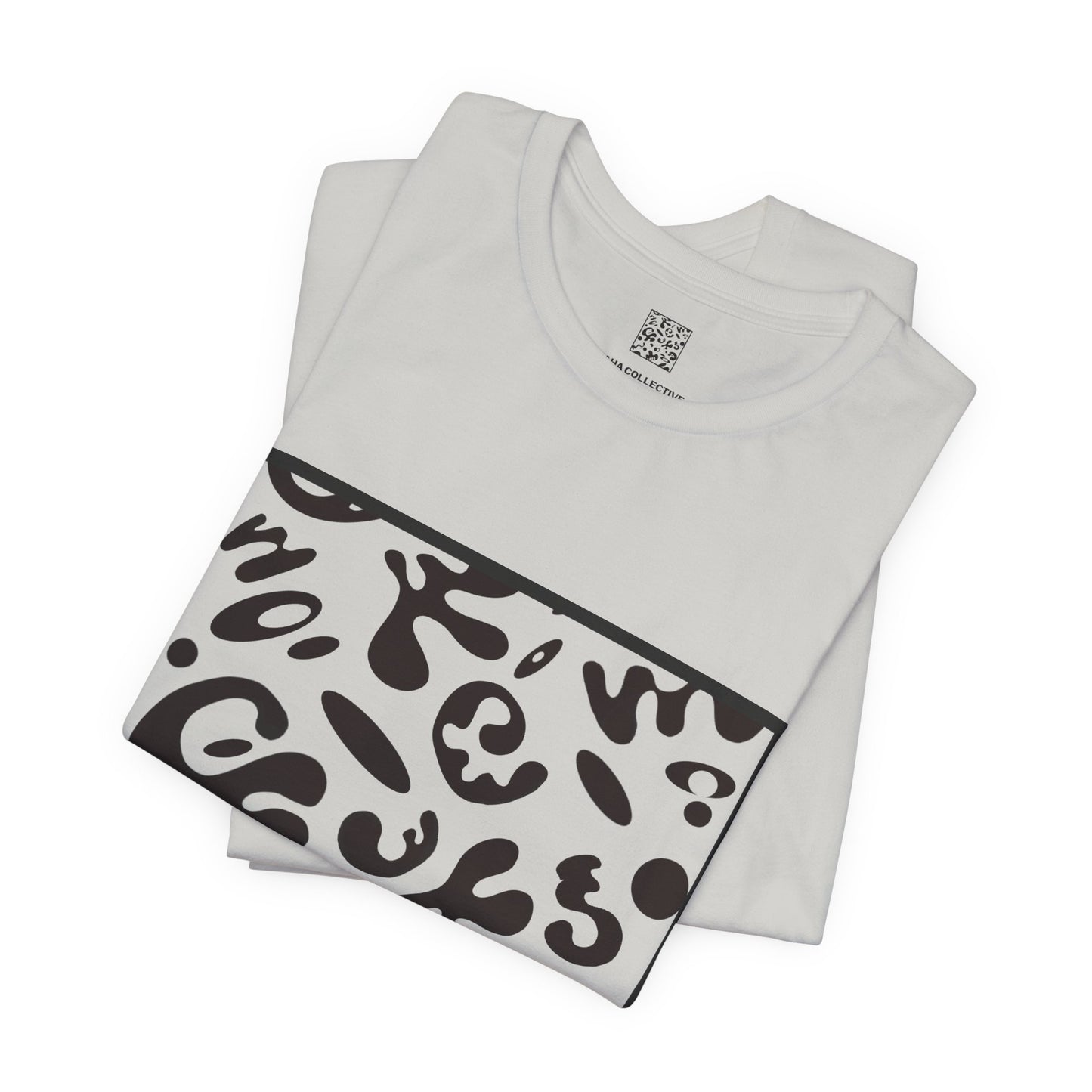 Adorn'd Unisex Jersey Short Sleeve Tee - Smoke Signal Black Print