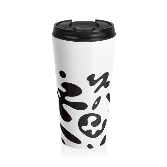 Nourish'd Stainless Steel Travel Mug - Starlight White