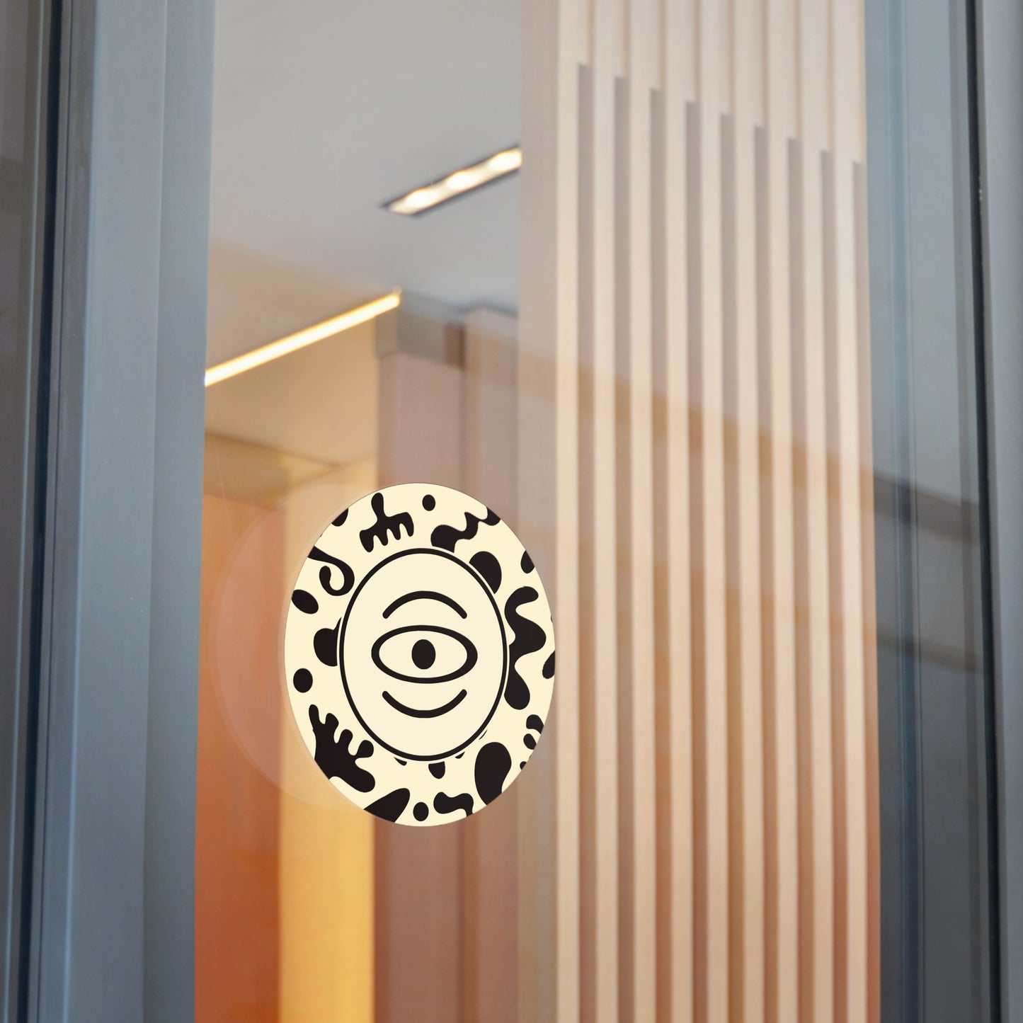 Adorn'd Logo Round Vinyl Stickers - Blank Page